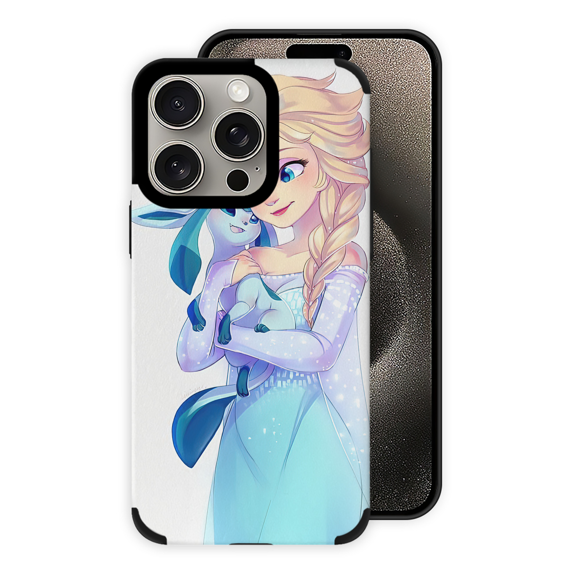 （画像用） アナと雪の女王 アンナ エルサ Frozen Anna Elsa 【iPhone15ProMax対応】 PUレザー スマホケース 耐衝撃＆黄変防止