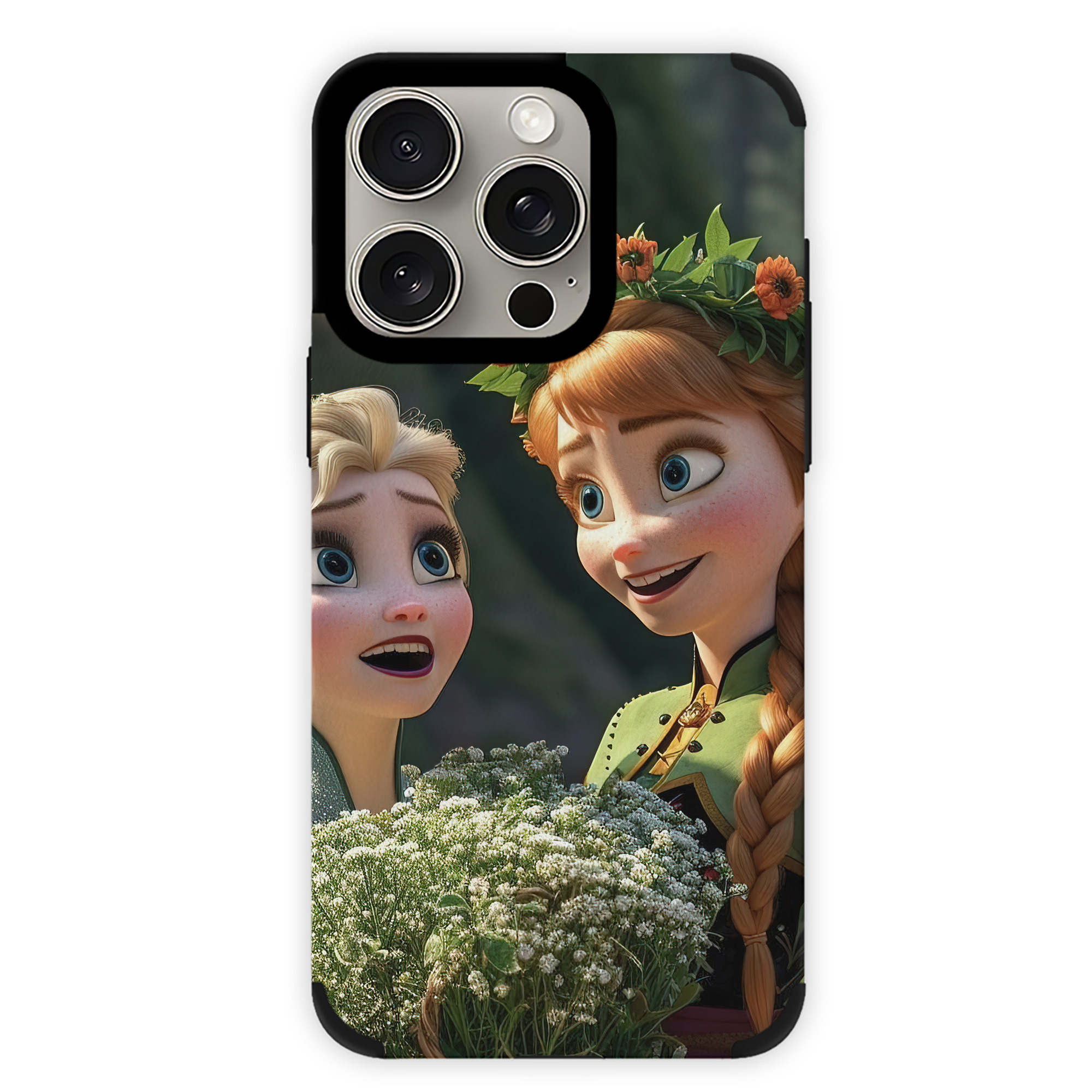 （画像用） アナと雪の女王 アンナ エルサ Frozen Anna Elsa 【iPhone15ProMax対応】 PUレザー スマホケース 耐衝撃＆黄変防止