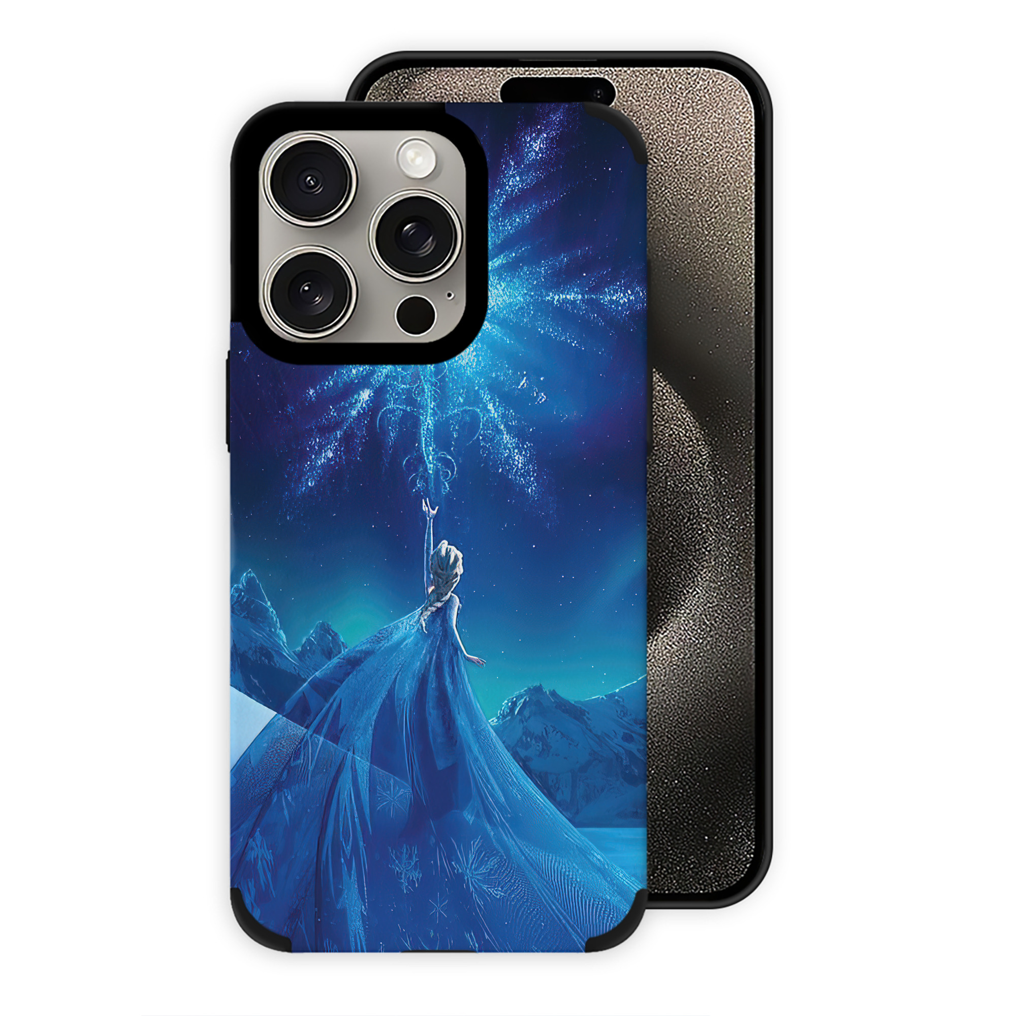 （画像用） アナと雪の女王 アンナ エルサ Frozen Anna Elsa 【iPhone15ProMax対応】 PUレザー スマホケース 耐衝撃＆黄変防止