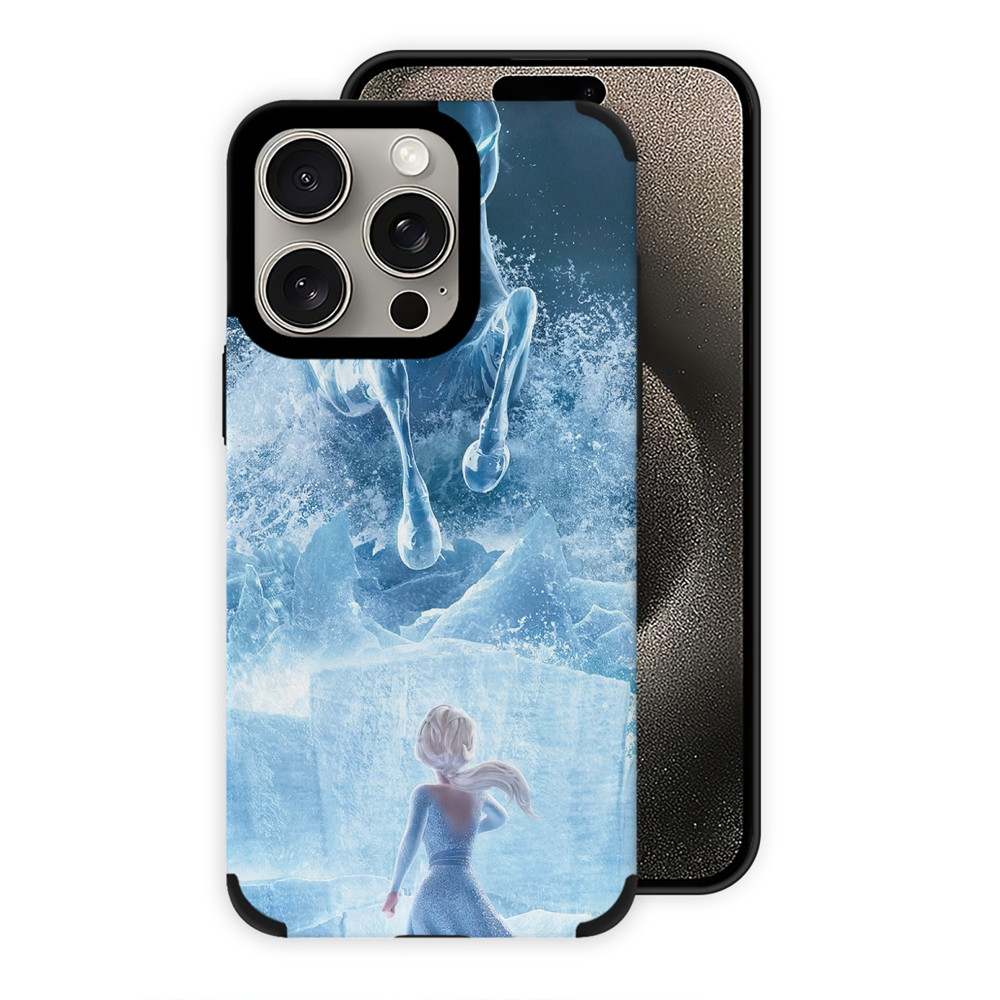 （画像用） アナと雪の女王 アンナ エルサ Frozen Anna Elsa 【iPhone15ProMax対応】 PUレザー スマホケース 耐衝撃＆黄変防止