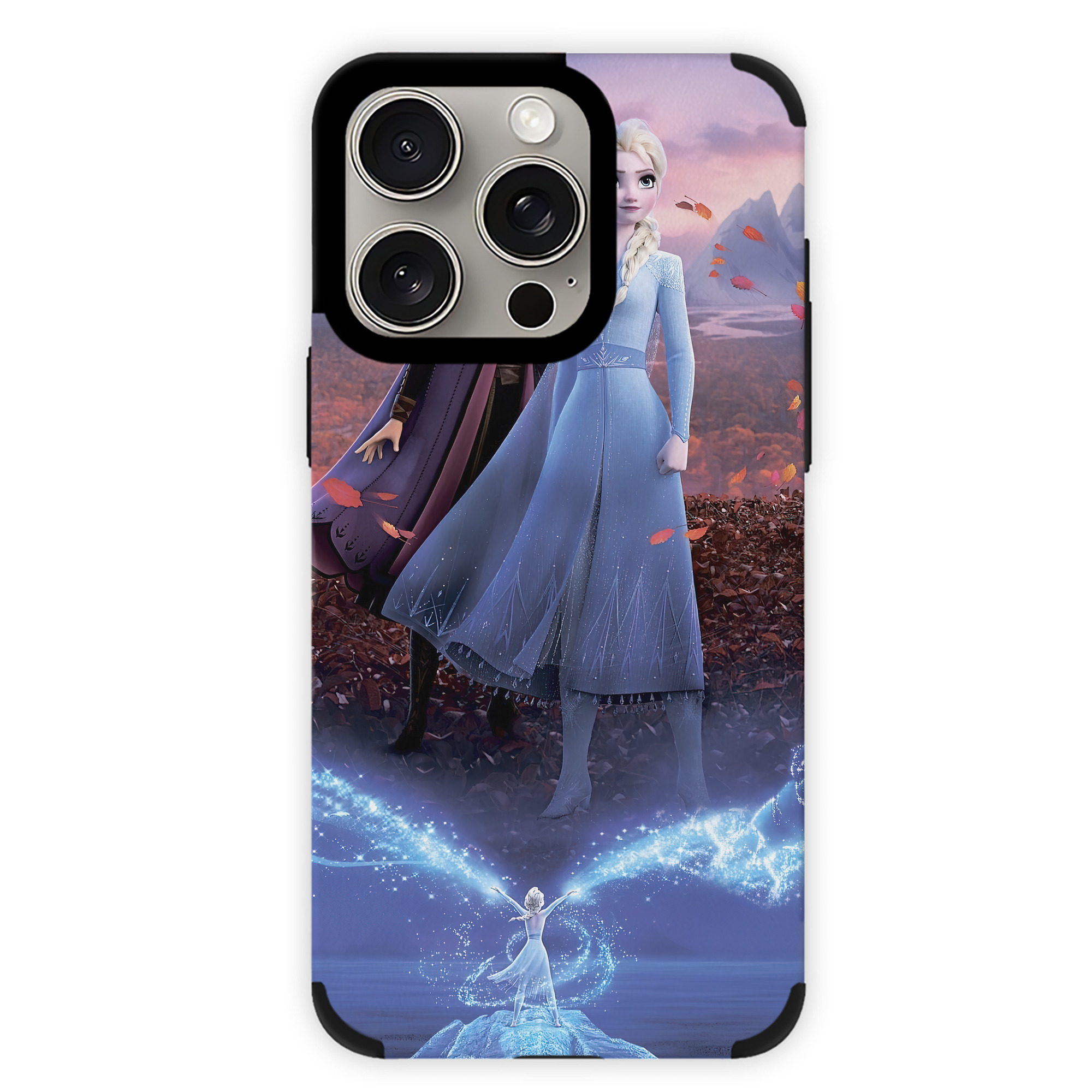 （画像用） アナと雪の女王 アンナ エルサ Frozen Anna Elsa 【iPhone15ProMax対応】 PUレザー スマホケース 耐衝撃＆黄変防止