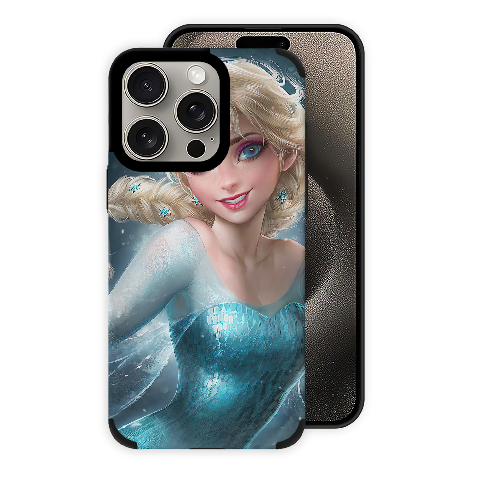 （画像用） アナと雪の女王 アンナ エルサ Frozen Anna Elsa 【iPhone15ProMax対応】 PUレザー スマホケース 耐衝撃＆黄変防止
