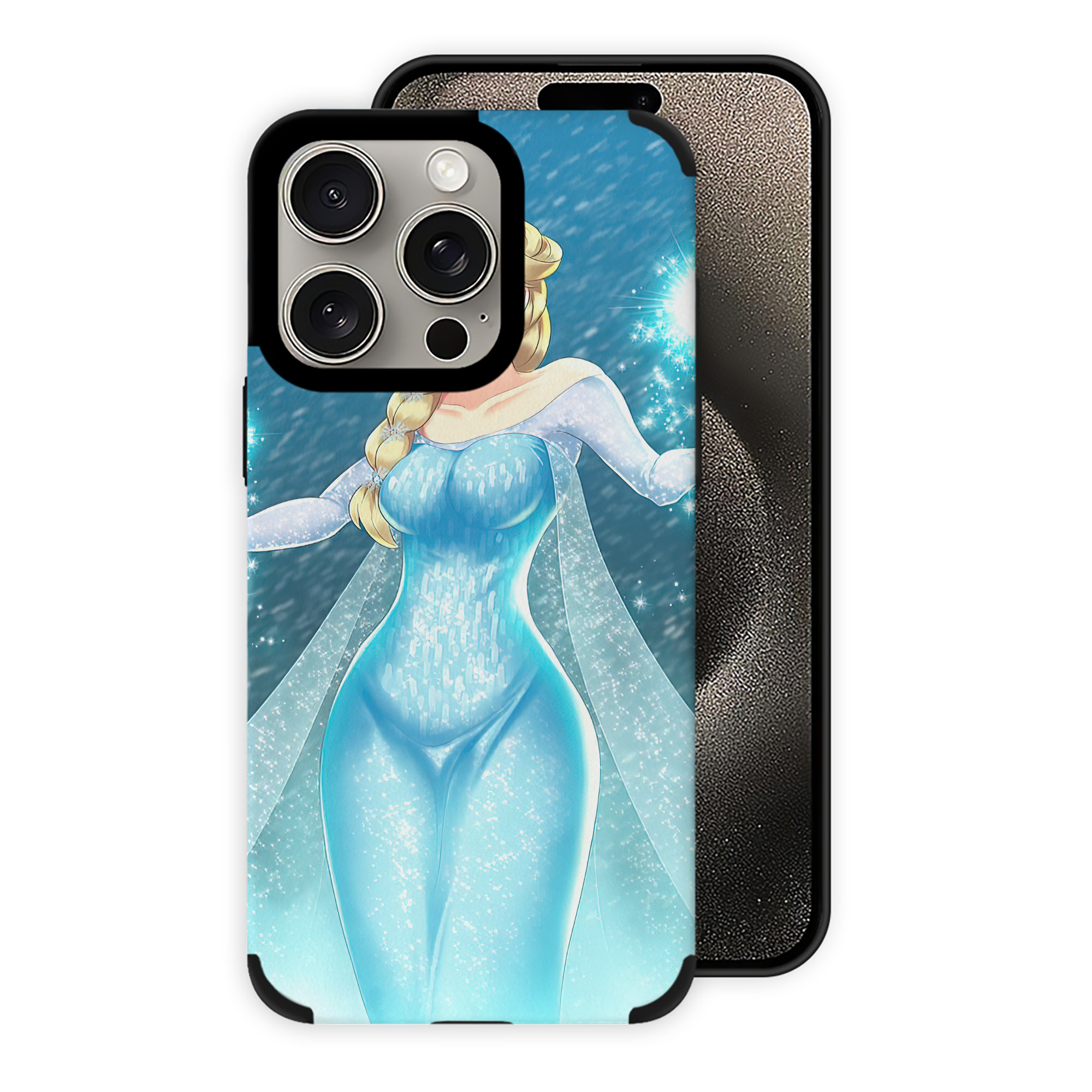 （画像用） アナと雪の女王 アンナ エルサ Frozen Anna Elsa 【iPhone15ProMax対応】 PUレザー スマホケース 耐衝撃＆黄変防止