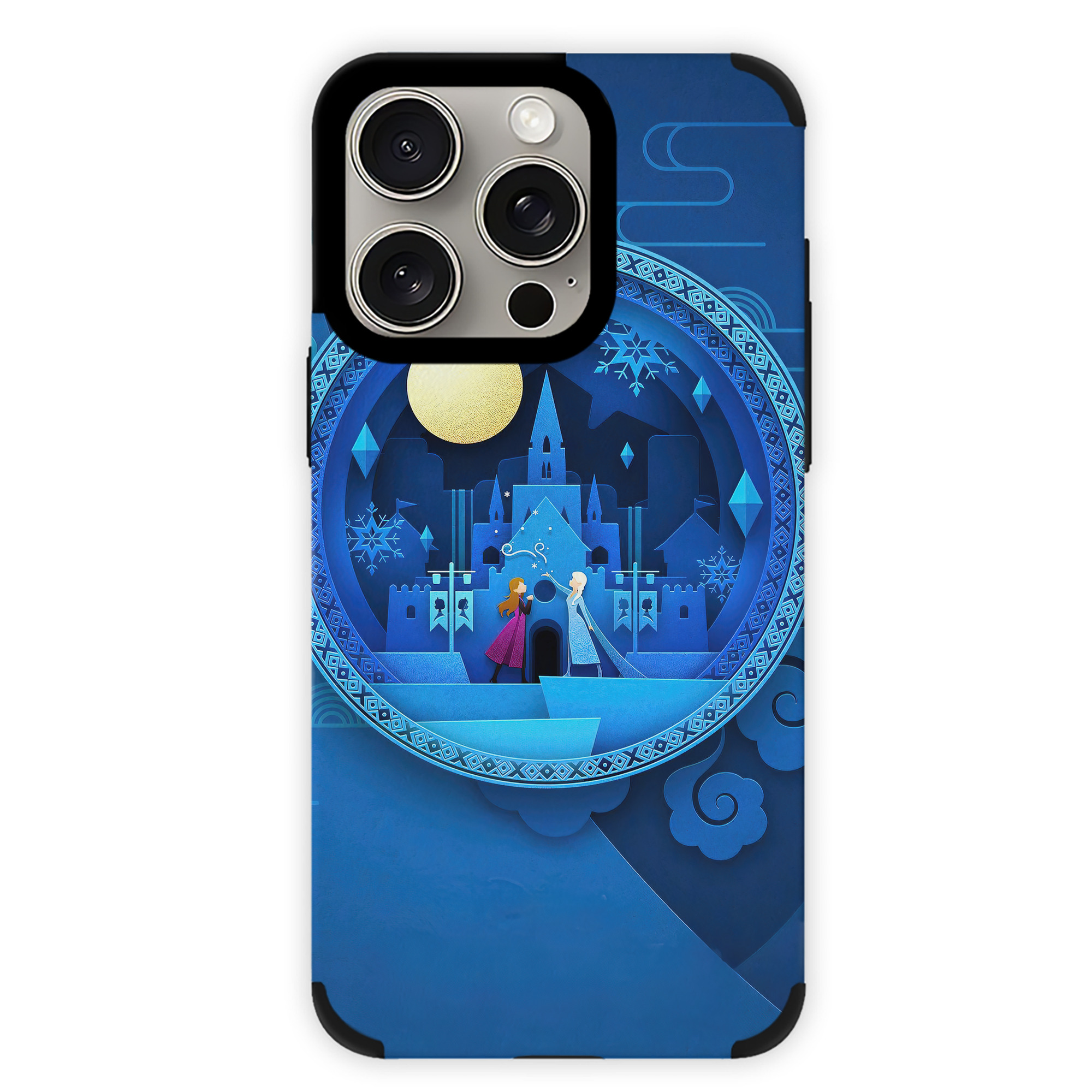 （画像用） アナと雪の女王 アンナ エルサ Frozen Anna Elsa 【iPhone15ProMax対応】 PUレザー スマホケース 耐衝撃＆黄変防止