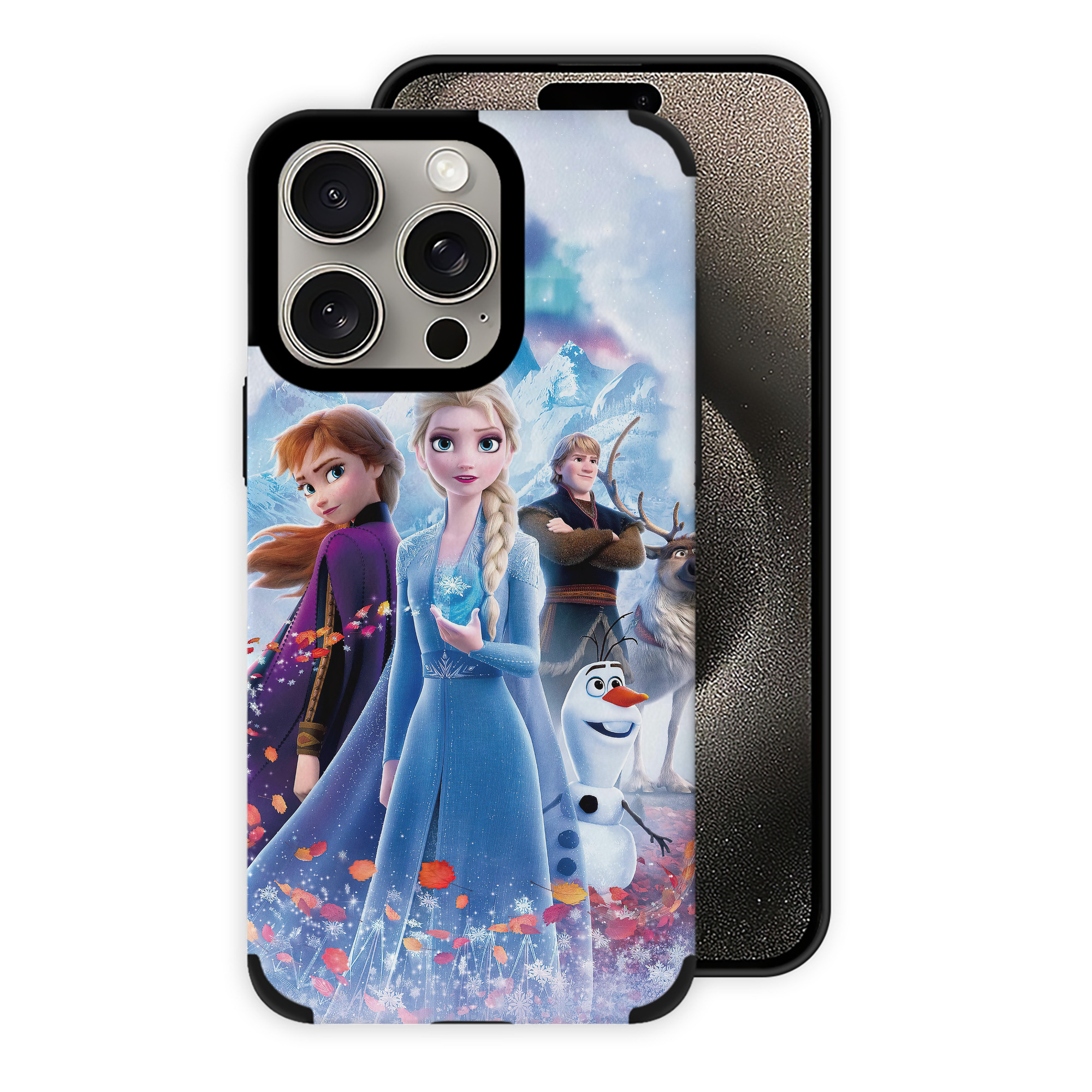 （画像用） アナと雪の女王 アンナ エルサ Frozen Anna Elsa 【iPhone15ProMax対応】 PUレザー スマホケース 耐衝撃＆黄変防止
