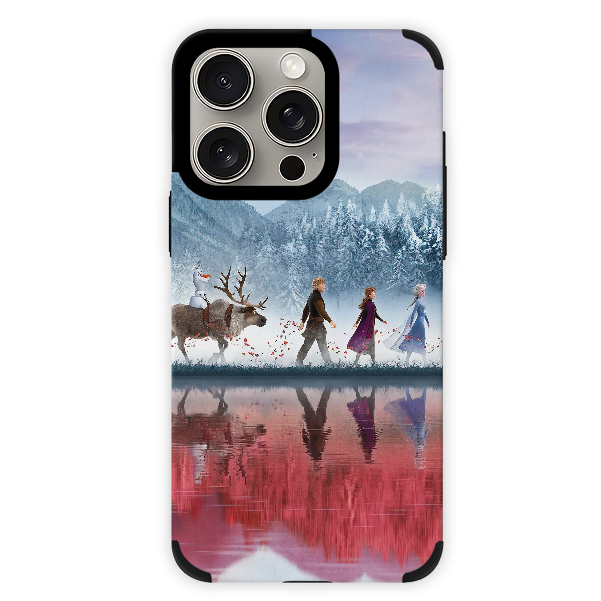 （画像用） アナと雪の女王 アンナ エルサ Frozen Anna Elsa 【iPhone15ProMax対応】 PUレザー スマホケース 耐衝撃＆黄変防止