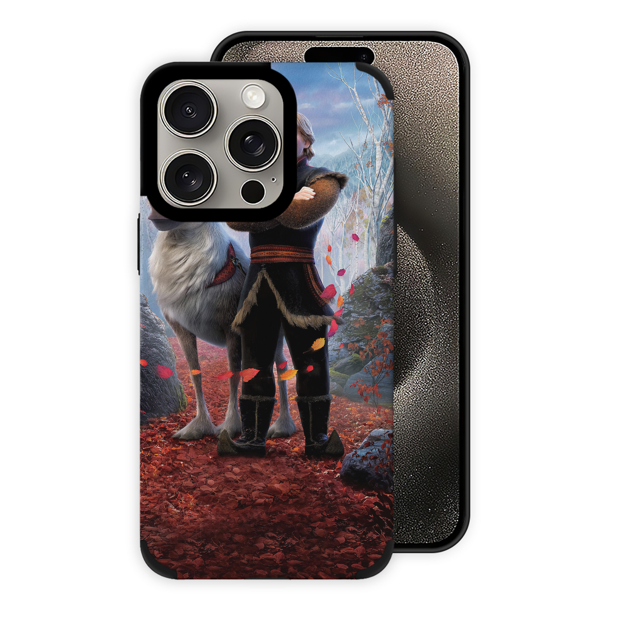 （画像用） アナと雪の女王 アンナ エルサ Frozen Anna Elsa 【iPhone15ProMax対応】 PUレザー スマホケース 耐衝撃＆黄変防止