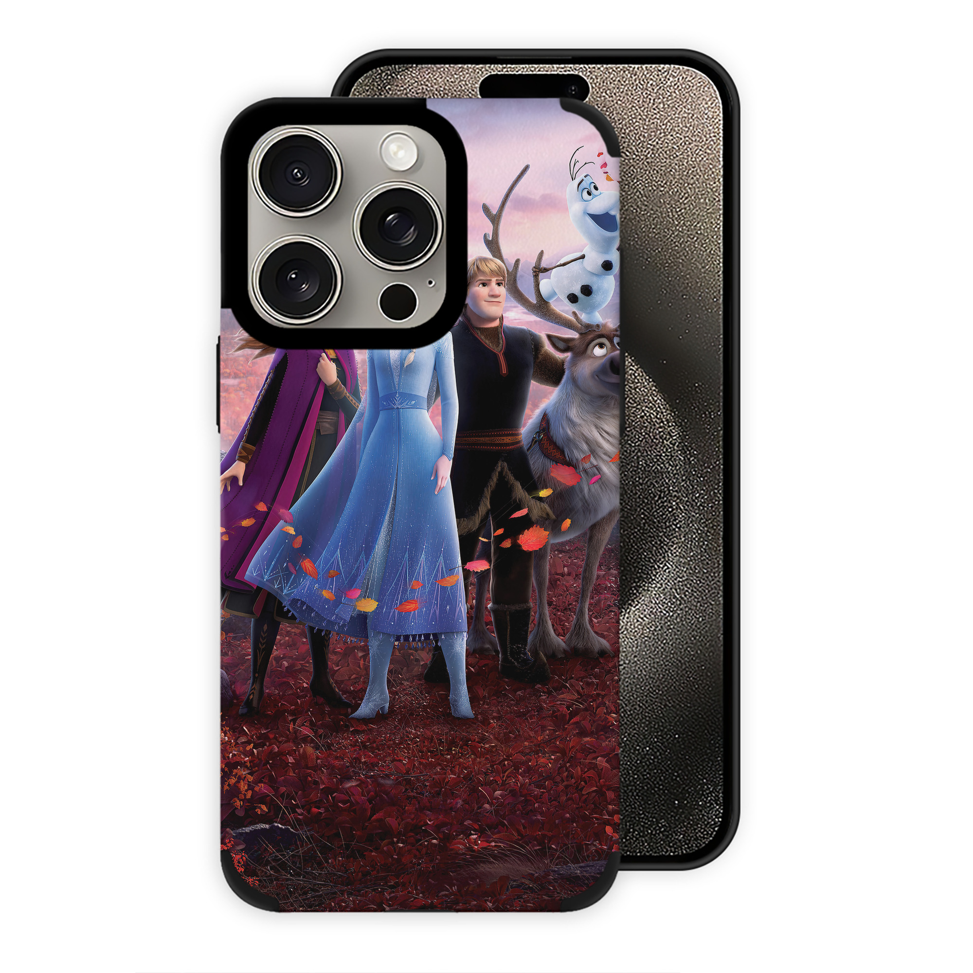 （画像用） アナと雪の女王 アンナ エルサ Frozen Anna Elsa 【iPhone15ProMax対応】 PUレザー スマホケース 耐衝撃＆黄変防止