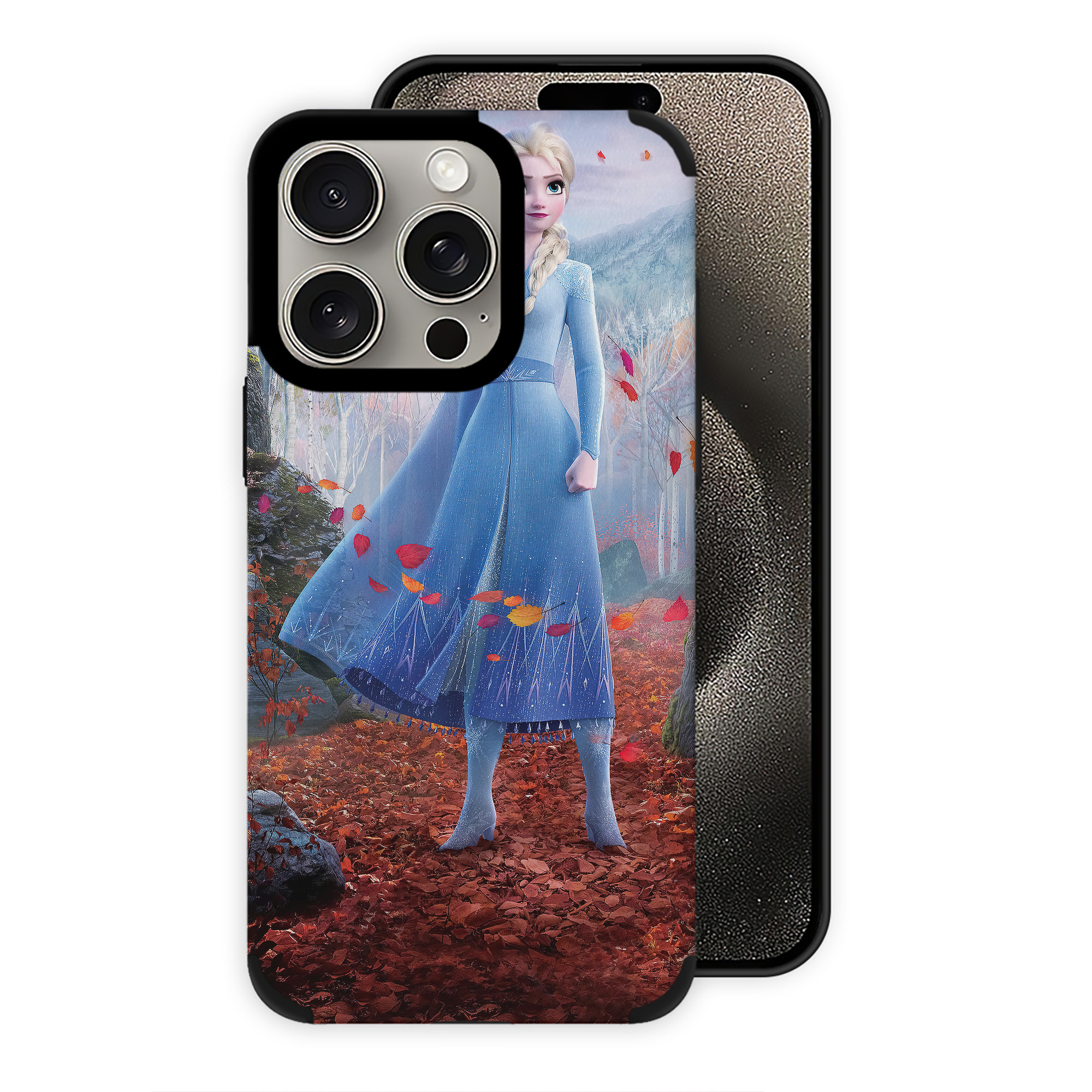 （画像用） アナと雪の女王 アンナ エルサ Frozen Anna Elsa 【iPhone15ProMax対応】 PUレザー スマホケース 耐衝撃＆黄変防止