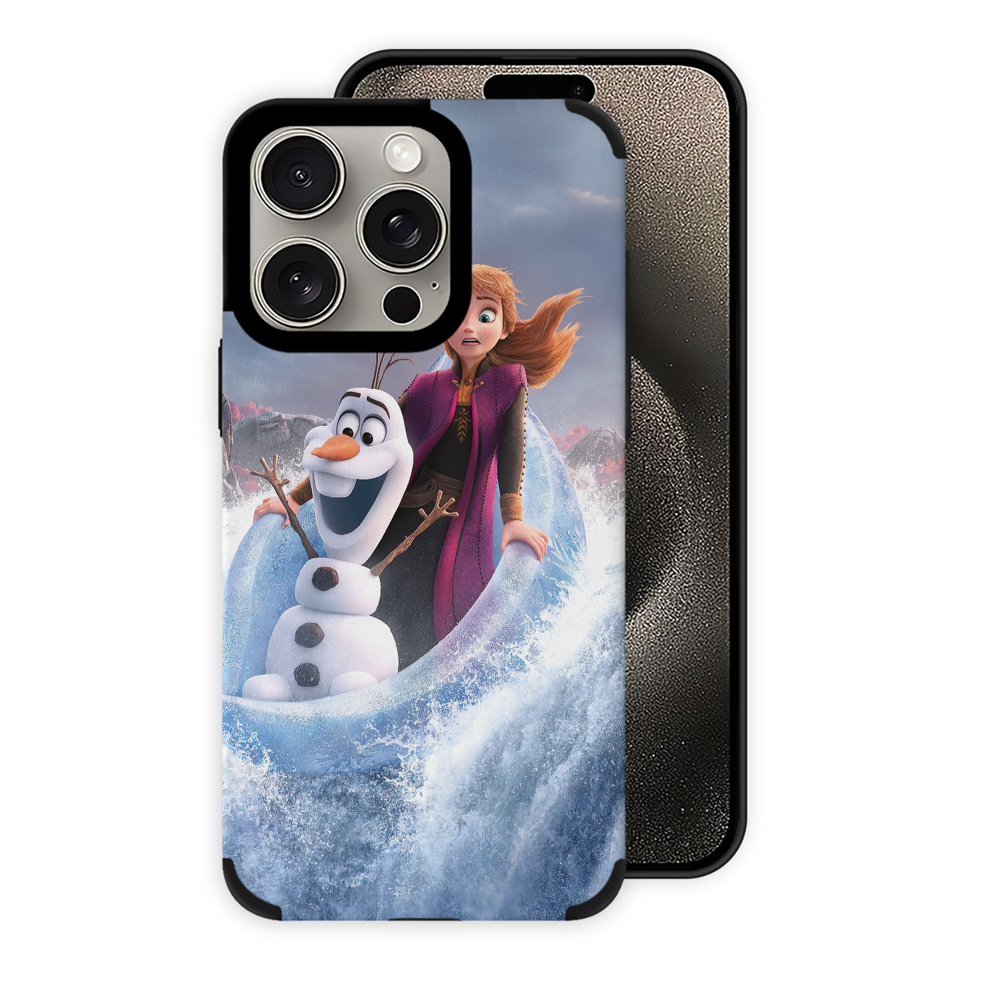（画像用） アナと雪の女王 アンナ エルサ Frozen Anna Elsa 【iPhone15ProMax対応】 PUレザー スマホケース 耐衝撃＆黄変防止