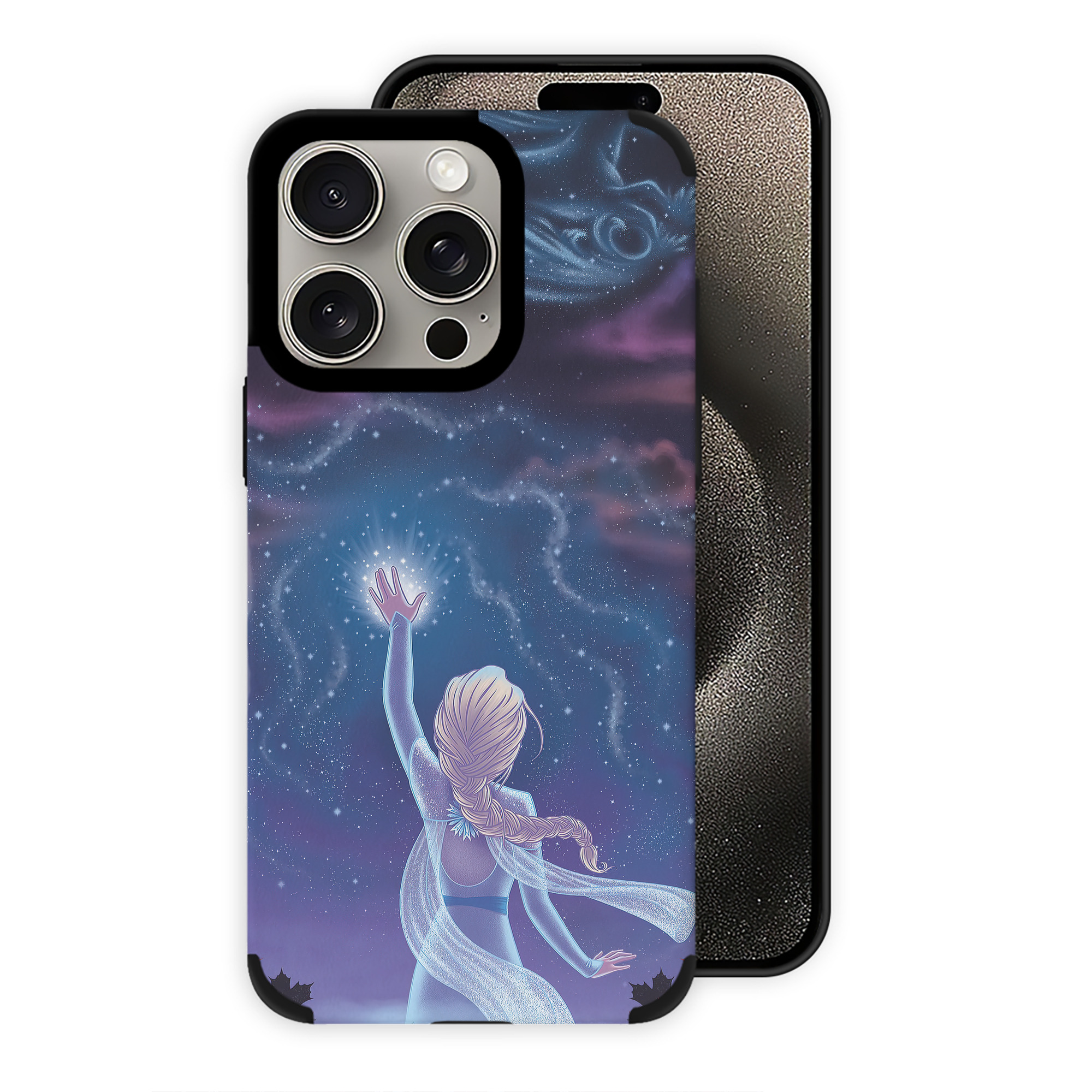 （画像用） アナと雪の女王 アンナ エルサ Frozen Anna Elsa 【iPhone15ProMax対応】 PUレザー スマホケース 耐衝撃＆黄変防止