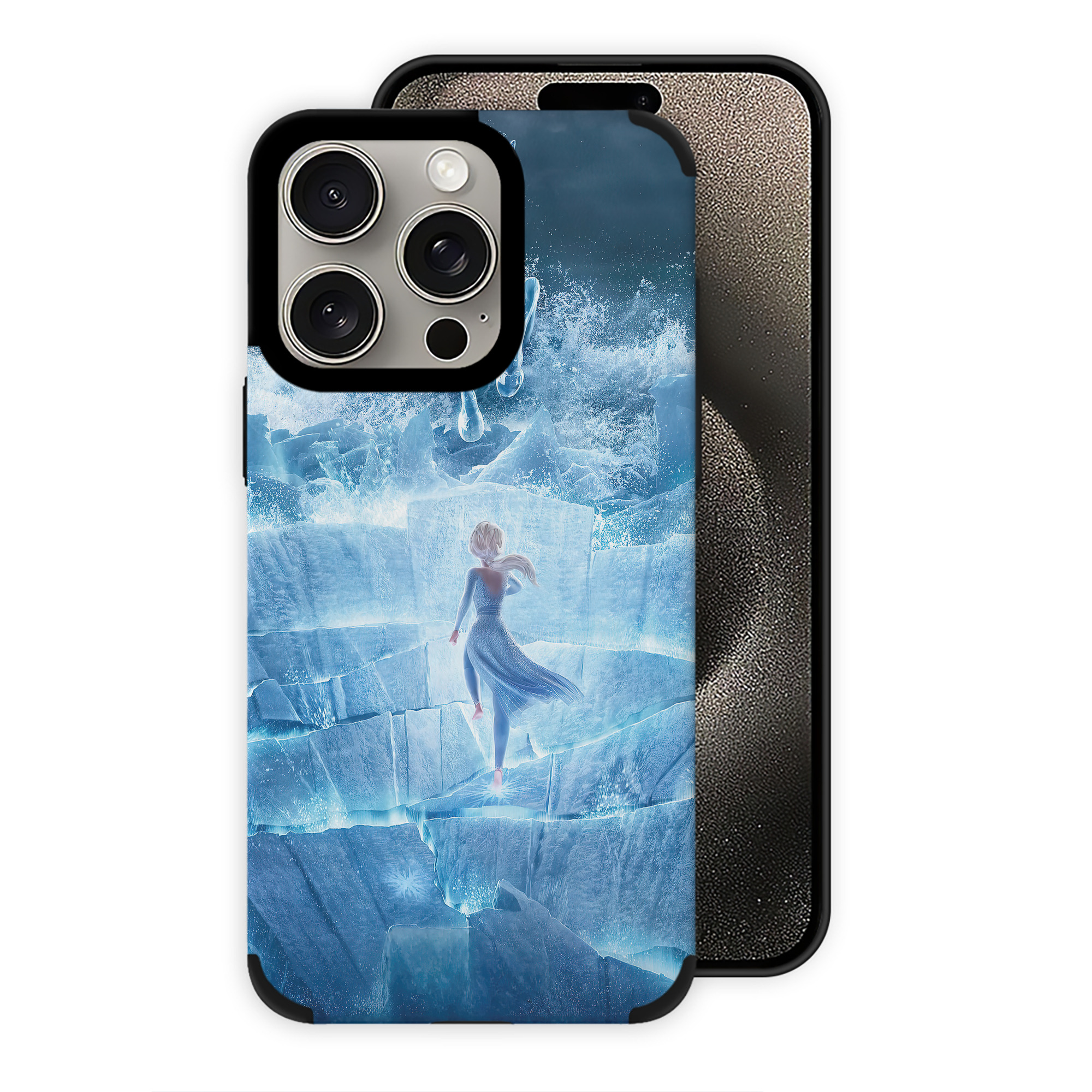 （画像用） アナと雪の女王 アンナ エルサ Frozen Anna Elsa 【iPhone15ProMax対応】 PUレザー スマホケース 耐衝撃＆黄変防止