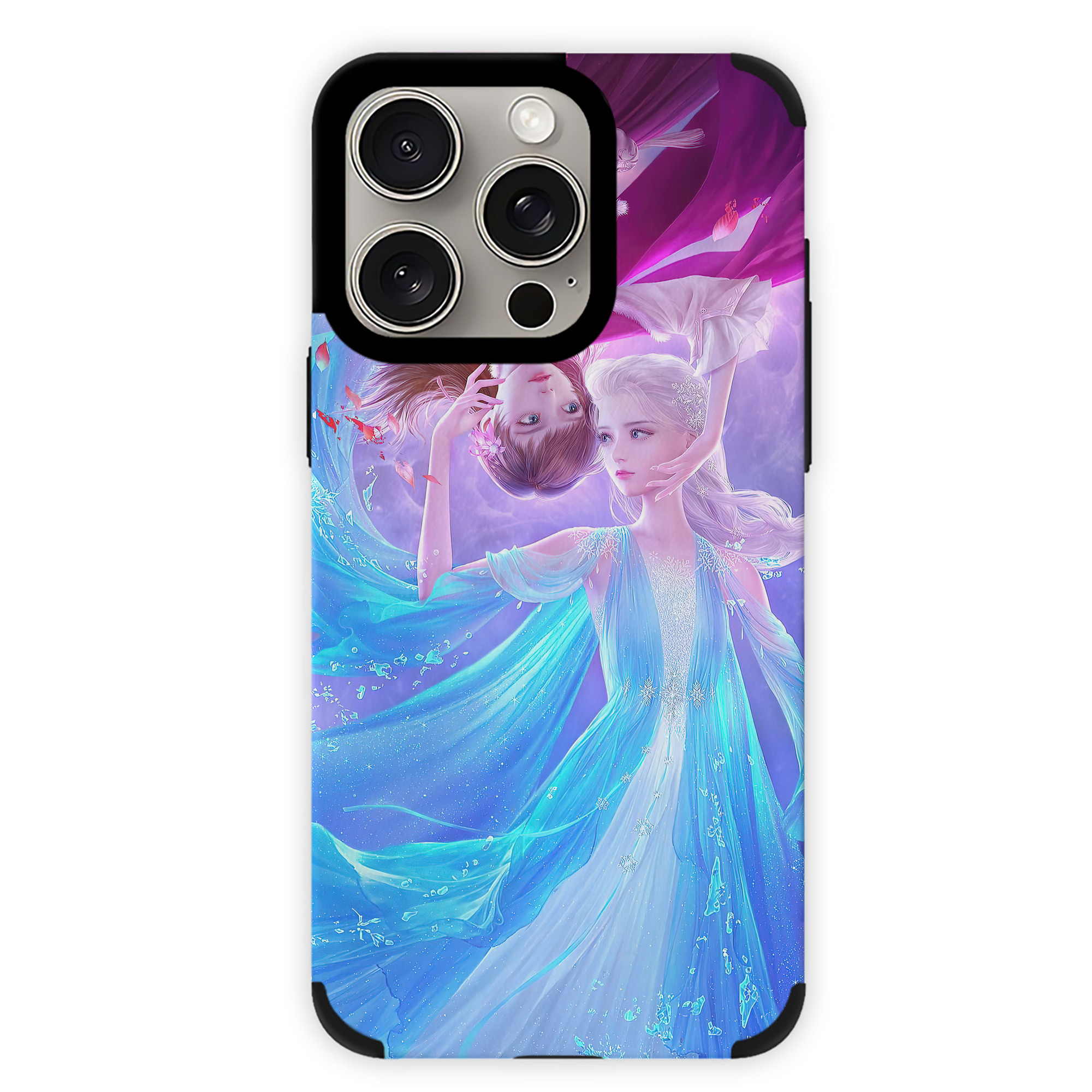 （画像用） アナと雪の女王 アンナ エルサ Frozen Anna Elsa 【iPhone15ProMax対応】 PUレザー スマホケース 耐衝撃＆黄変防止