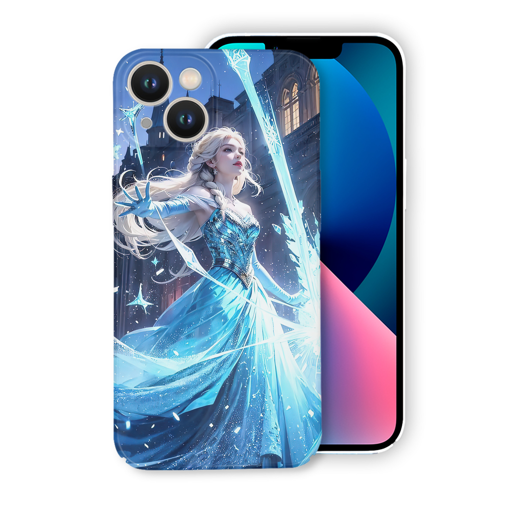 （画像用） アナと雪の女王 アンナ エルサ Frozen Anna Elsa 【iPhone 14シリーズ対応】ハードケース