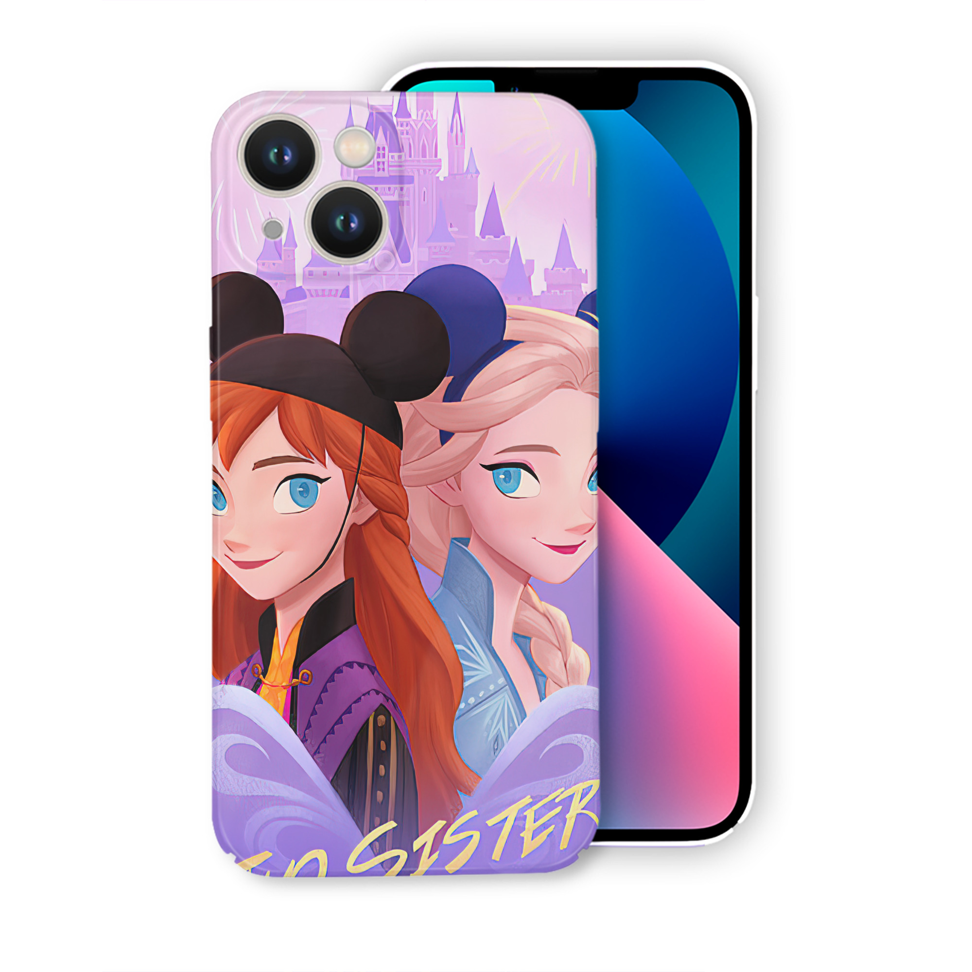 （画像用） アナと雪の女王 アンナ エルサ Frozen Anna Elsa 【iPhone 14シリーズ対応】ハードケース