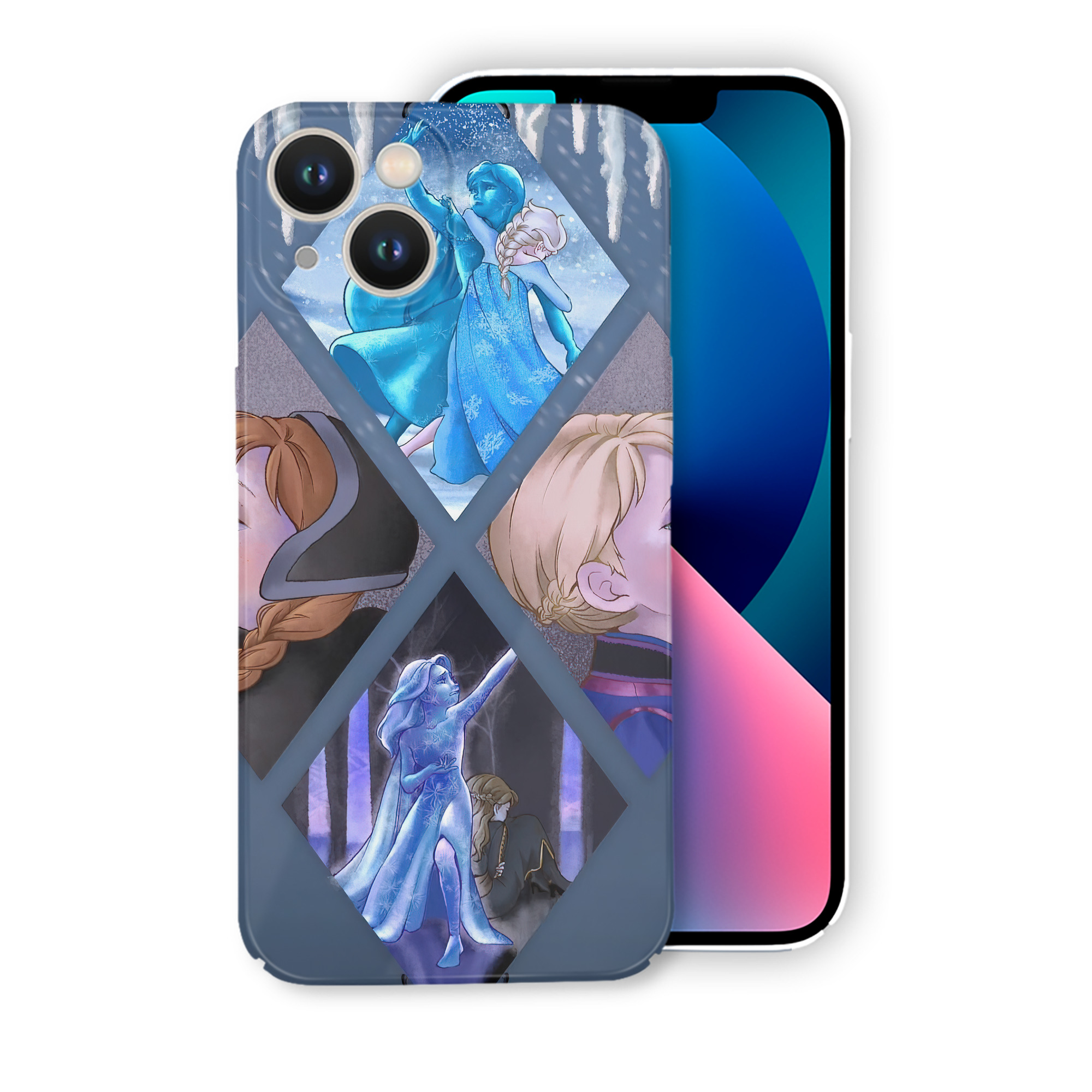 （画像用） アナと雪の女王 アンナ エルサ Frozen Anna Elsa 【iPhone 14シリーズ対応】ハードケース