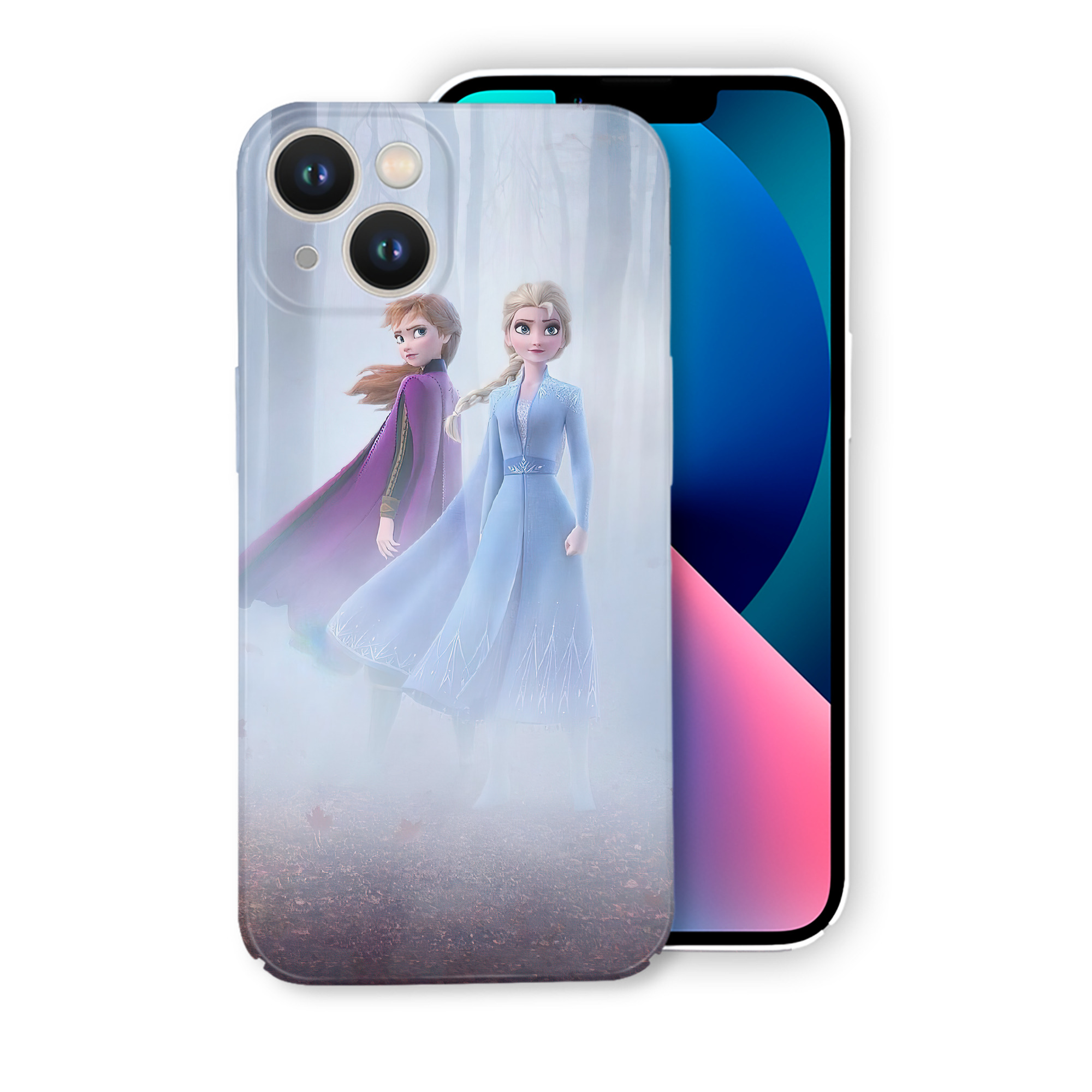 （画像用） アナと雪の女王 アンナ エルサ Frozen Anna Elsa 【iPhone 14シリーズ対応】ハードケース