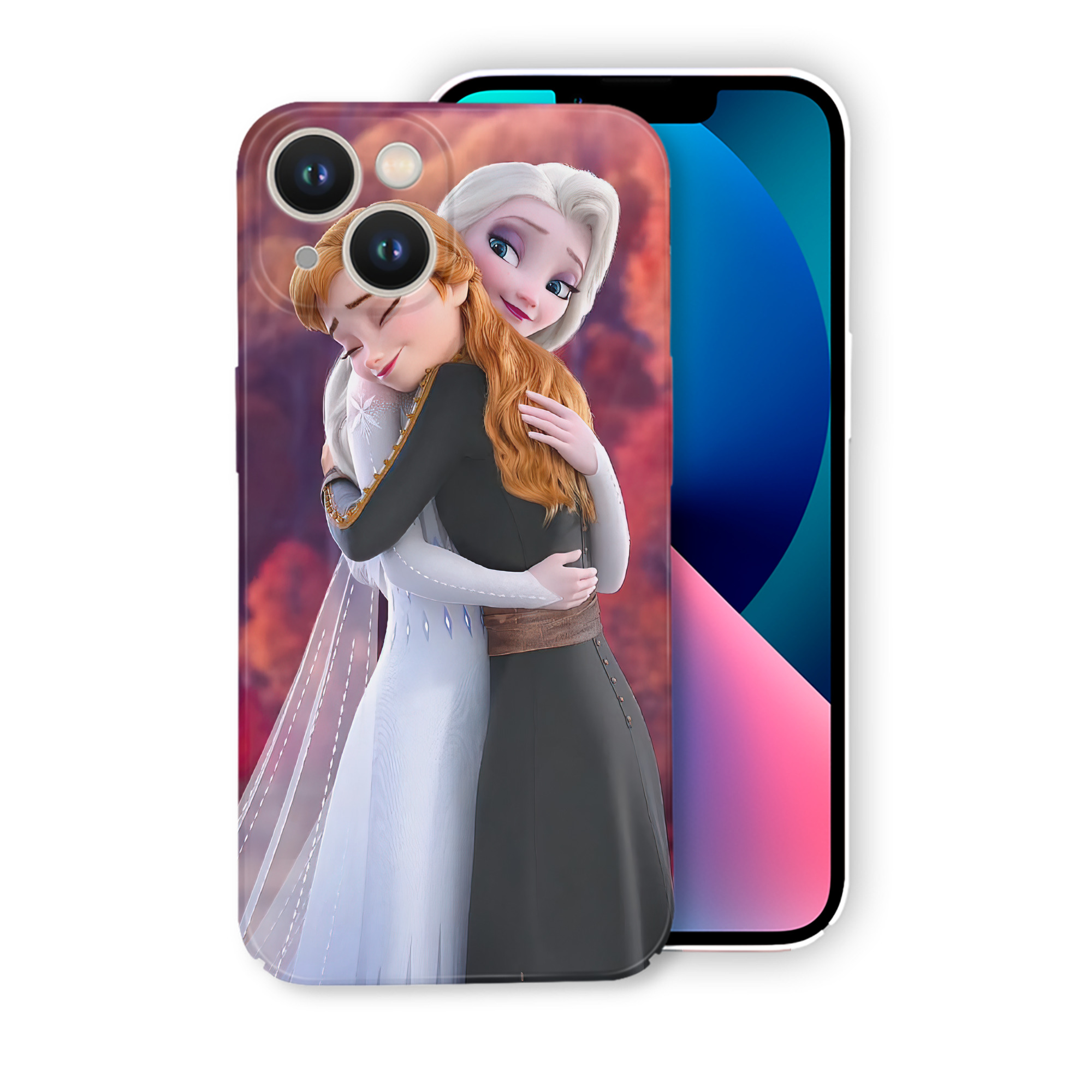 （画像用） アナと雪の女王 アンナ エルサ Frozen Anna Elsa 【iPhone 14シリーズ対応】ハードケース