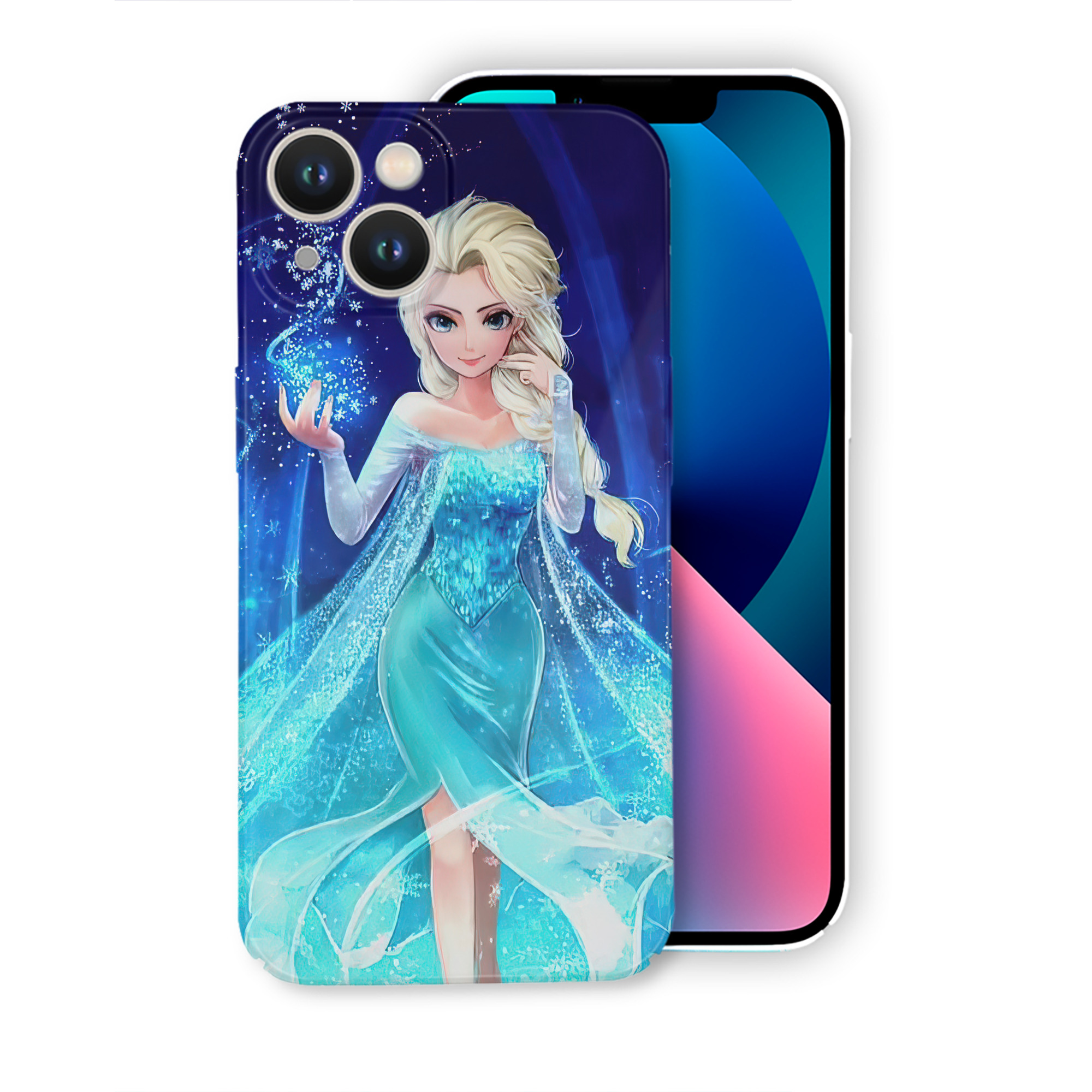 （画像用） アナと雪の女王 アンナ エルサ Frozen Anna Elsa 【iPhone 14シリーズ対応】ハードケース