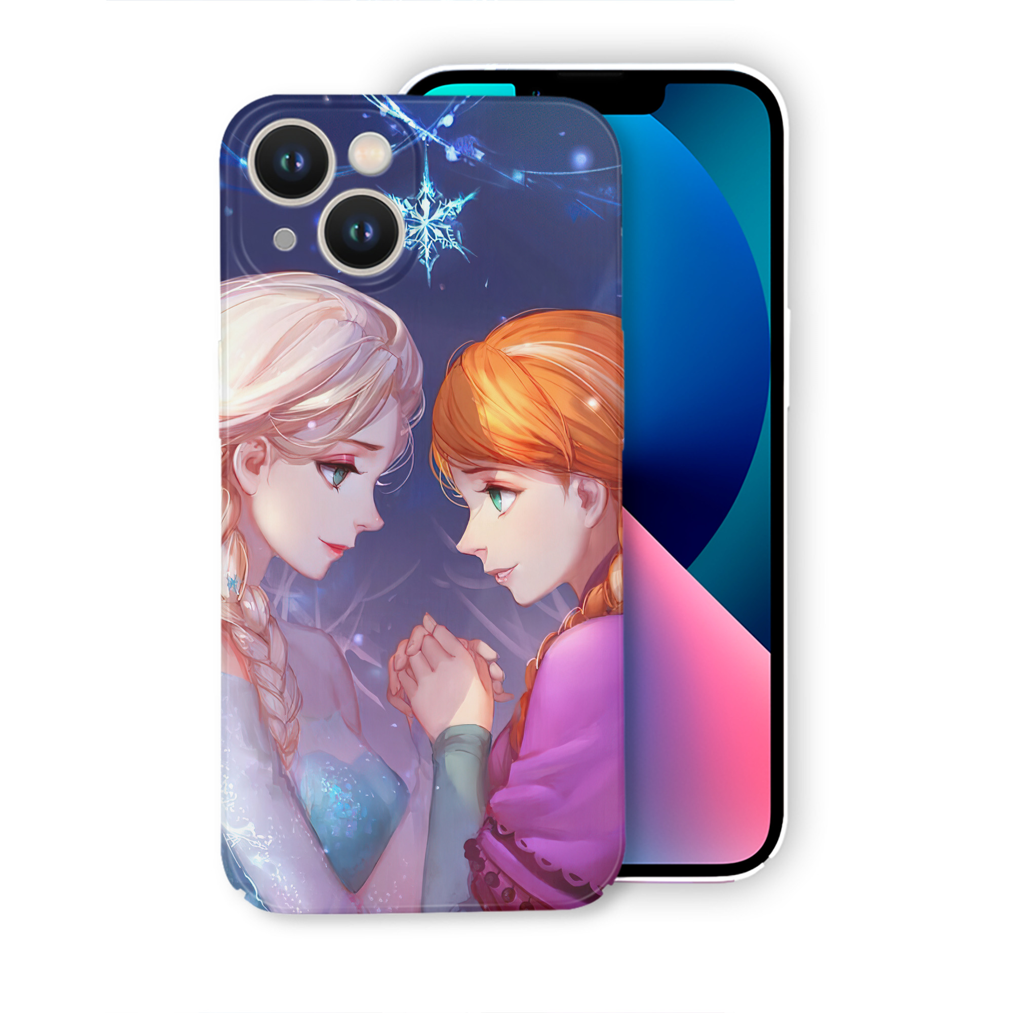 （画像用） アナと雪の女王 アンナ エルサ Frozen Anna Elsa 【iPhone 14シリーズ対応】ハードケース
