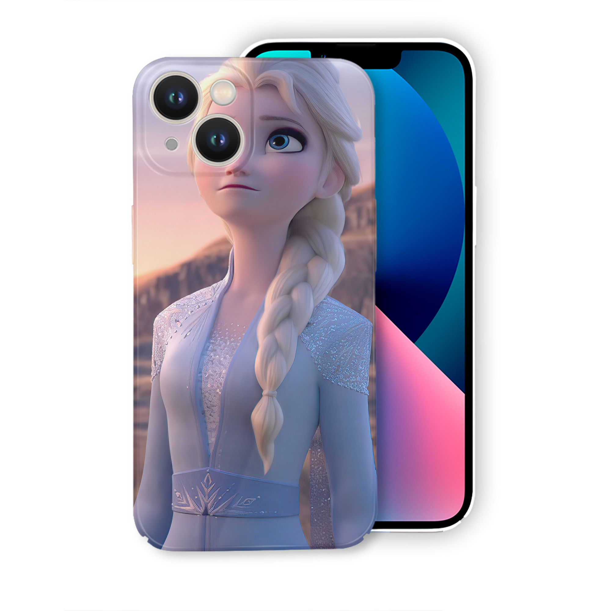 （画像用） アナと雪の女王 アンナ エルサ Frozen Anna Elsa 【iPhone 14シリーズ対応】ハードケース