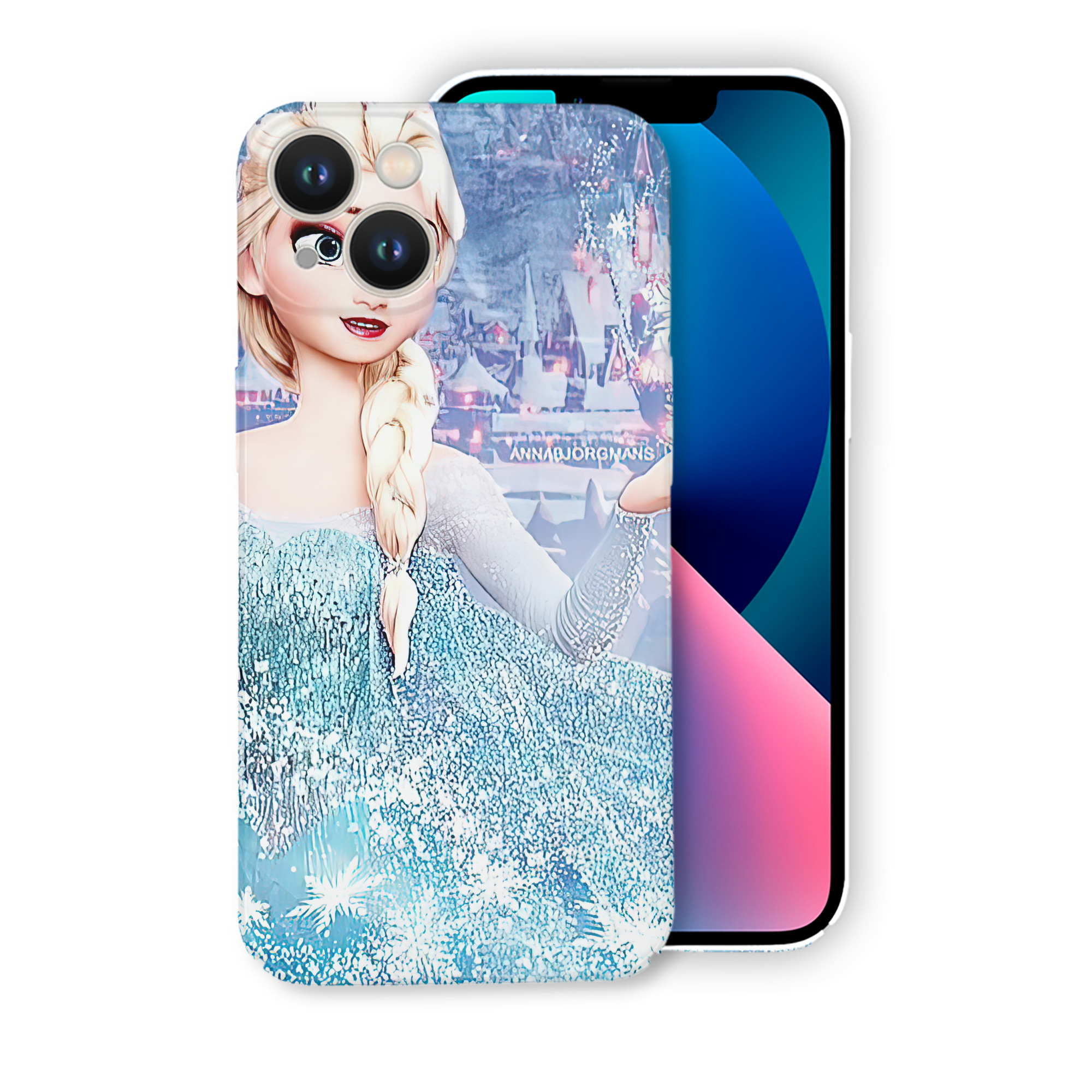 （画像用） アナと雪の女王 アンナ エルサ Frozen Anna Elsa 【iPhone 14シリーズ対応】ハードケース