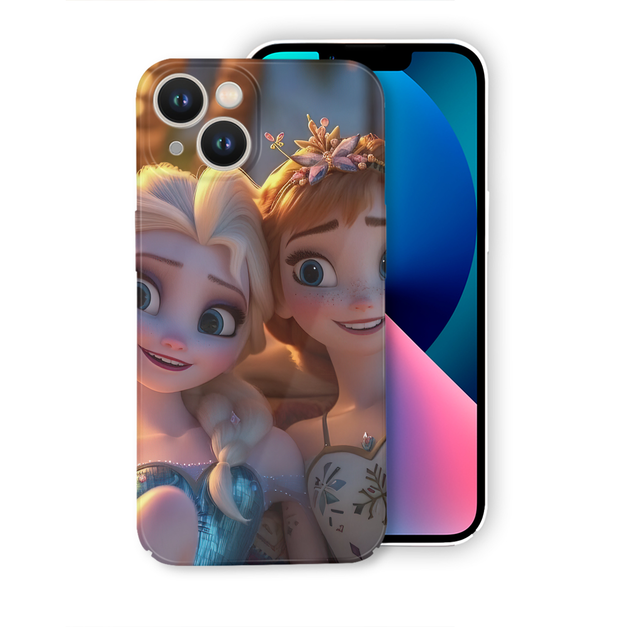 （画像用） アナと雪の女王 アンナ エルサ Frozen Anna Elsa 【iPhone 14シリーズ対応】ハードケース