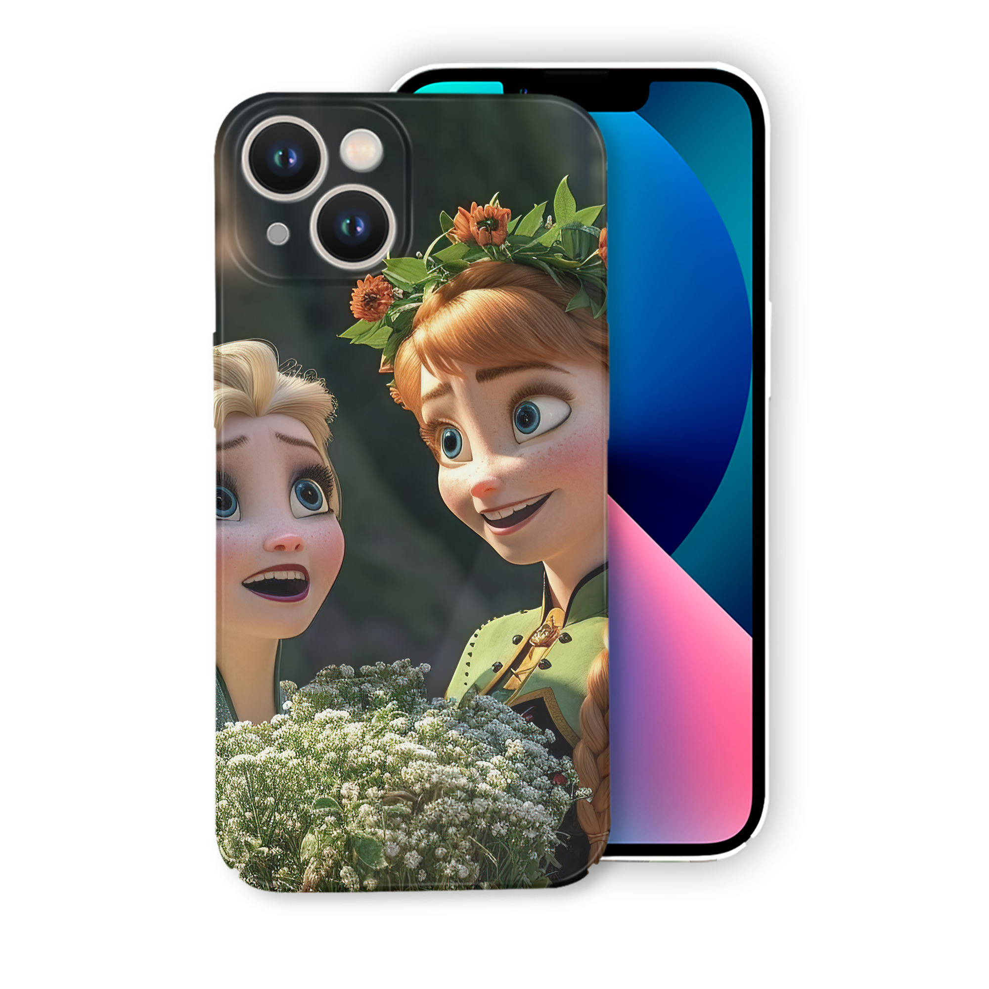（画像用） アナと雪の女王 アンナ エルサ Frozen Anna Elsa 【iPhone 14シリーズ対応】ハードケース
