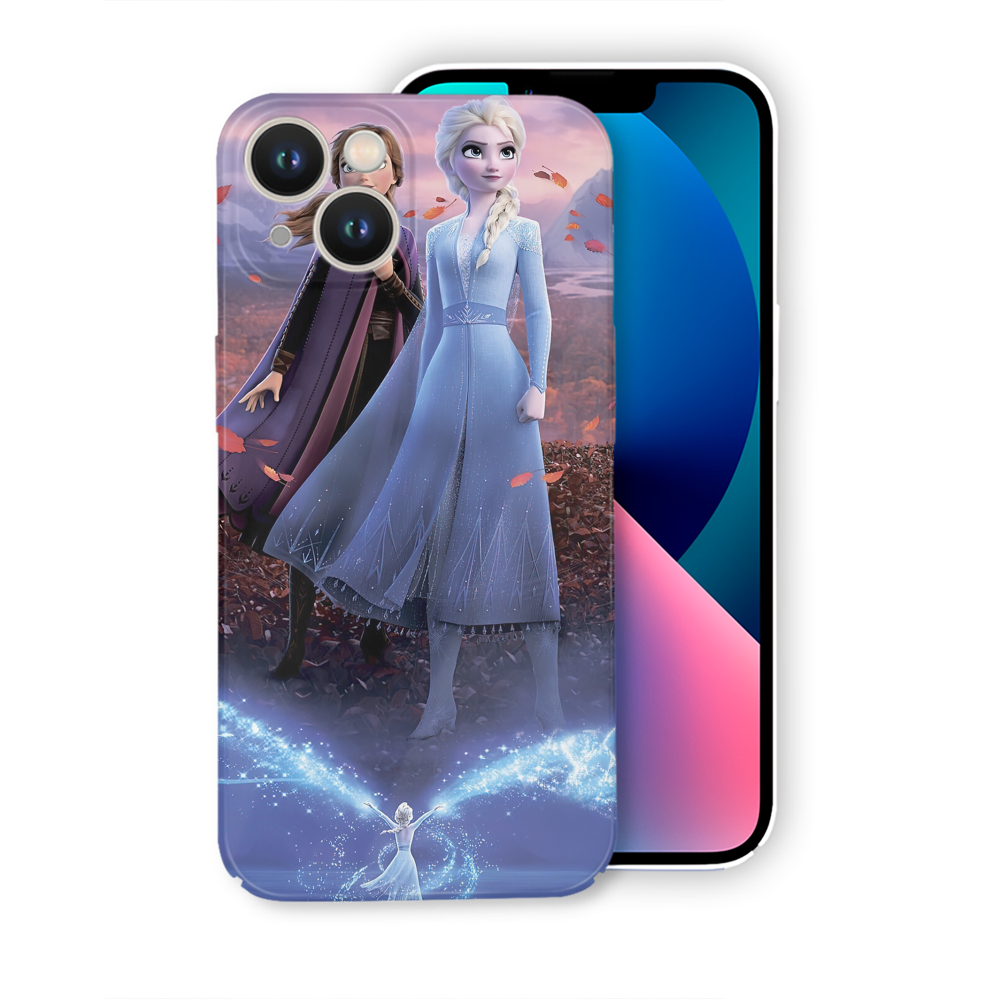 （画像用） アナと雪の女王 アンナ エルサ Frozen Anna Elsa 【iPhone 14シリーズ対応】ハードケース