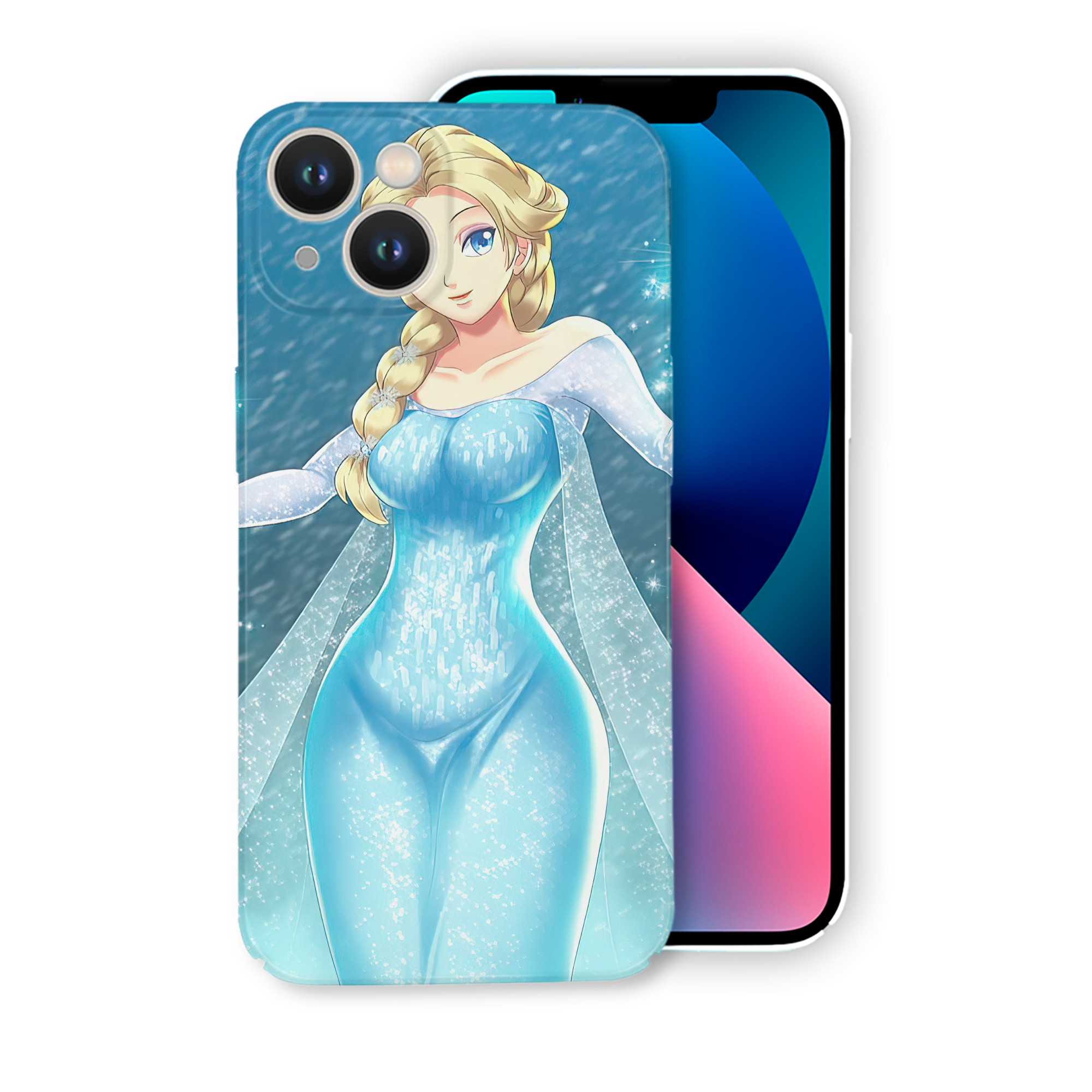 （画像用） アナと雪の女王 アンナ エルサ Frozen Anna Elsa 【iPhone 14シリーズ対応】ハードケース