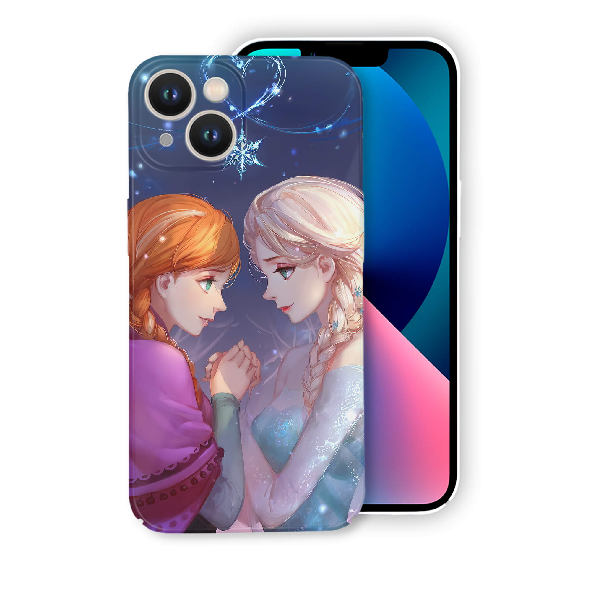 （画像用） アナと雪の女王 アンナ エルサ Frozen Anna Elsa 【iPhone 14シリーズ対応】ハードケース