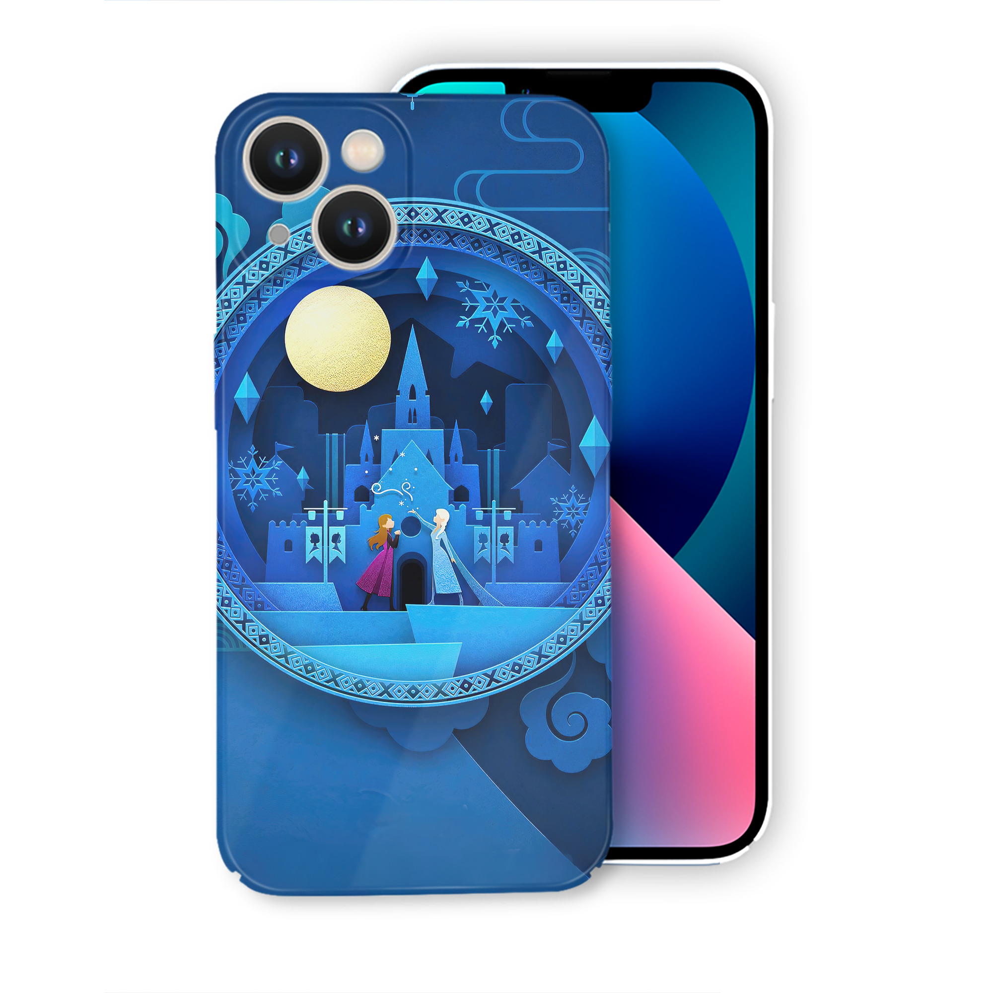 （画像用） アナと雪の女王 アンナ エルサ Frozen Anna Elsa 【iPhone 14シリーズ対応】ハードケース