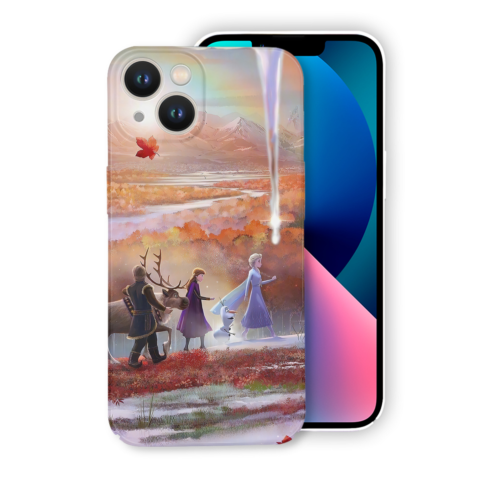 （画像用） アナと雪の女王 アンナ エルサ Frozen Anna Elsa 【iPhone 14シリーズ対応】ハードケース