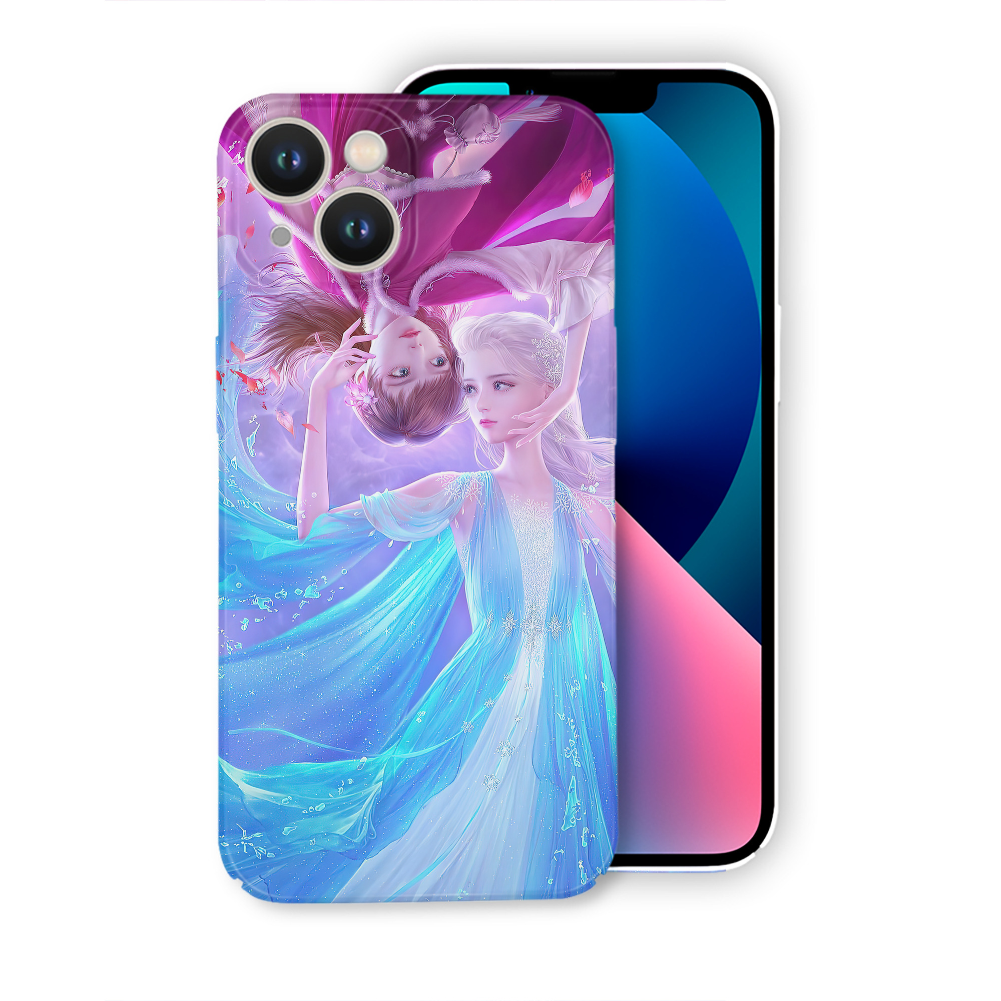 （画像用） アナと雪の女王 アンナ エルサ Frozen Anna Elsa 【iPhone 14シリーズ対応】ハードケース