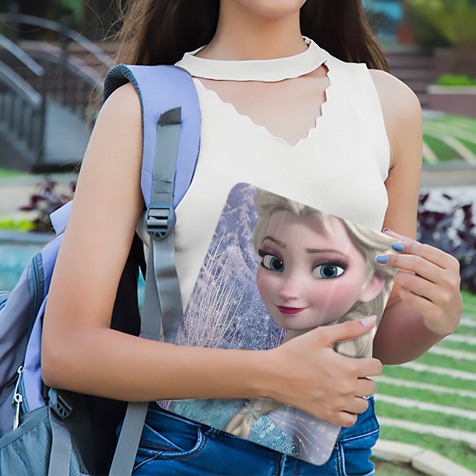アナと雪の女王 アンナ エルサ Frozen Anna Elsa IPad ケース ペン収納付き 三つ折りスタンド PUレザー×シリコン 対応機種9.5/10.5/10.9インチ