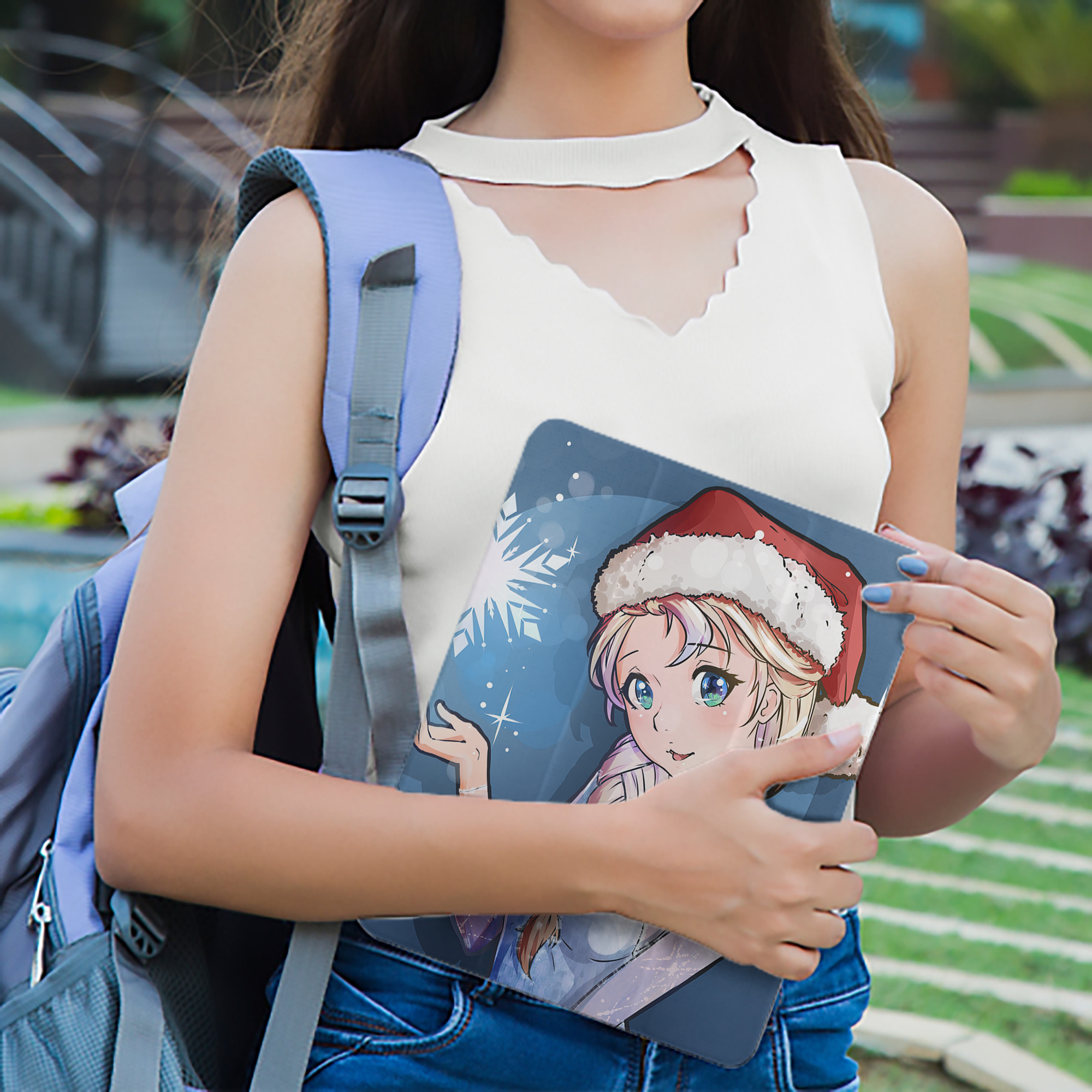 アナと雪の女王 アンナ エルサ Frozen Anna Elsa IPad ケース ペン収納付き 三つ折りスタンド PUレザー×シリコン 対応機種9.5/10.5/10.9インチ