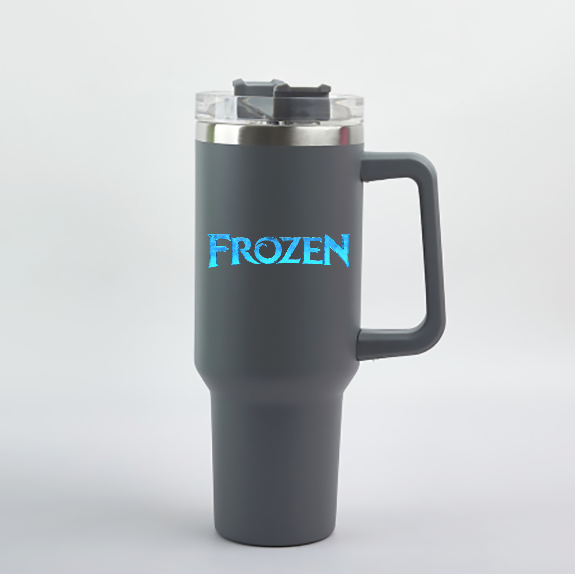 （画像用） アナと雪の女王 アンナ エルサ Frozen Anna Elsa 1200mL車用タンブラー - クリスタルステッカー（プラスチックストロー付き）