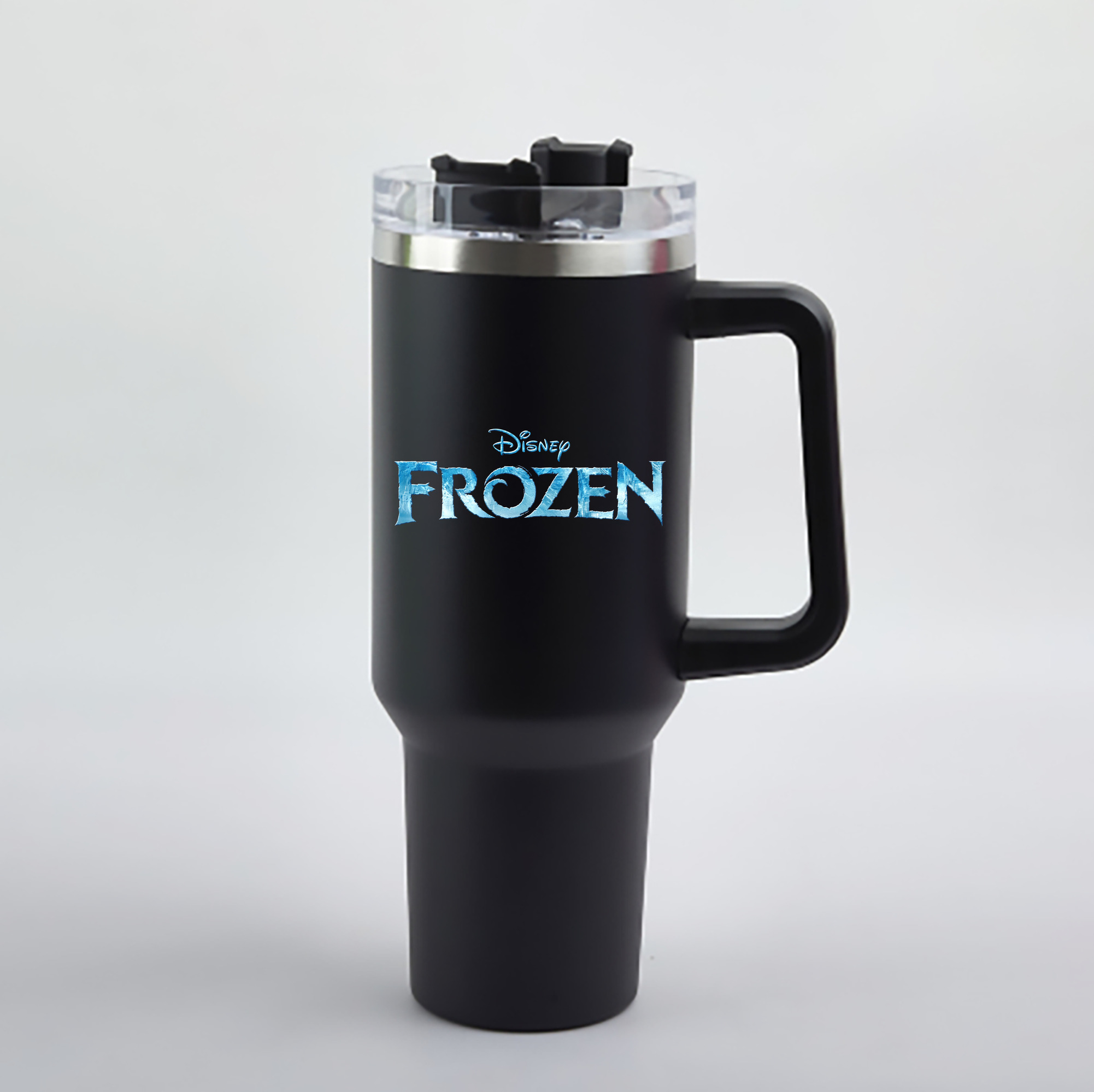 （画像用） アナと雪の女王 アンナ エルサ Frozen Anna Elsa 1200mL車用タンブラー - クリスタルステッカー（プラスチックストロー付き）