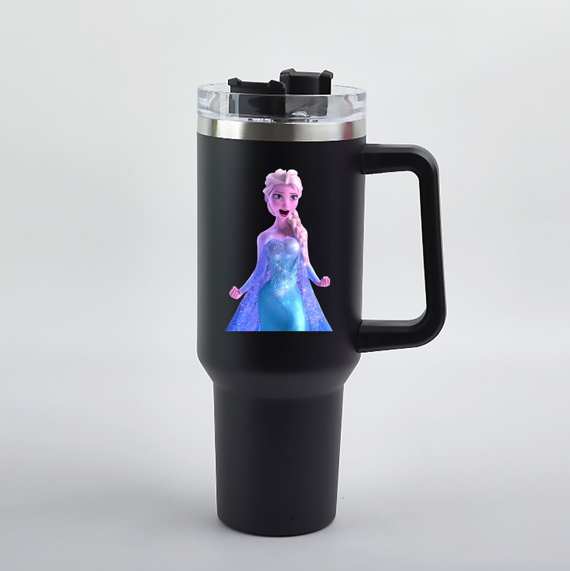 （画像用） アナと雪の女王 アンナ エルサ Frozen Anna Elsa 1200mL車用タンブラー（カラープリント）