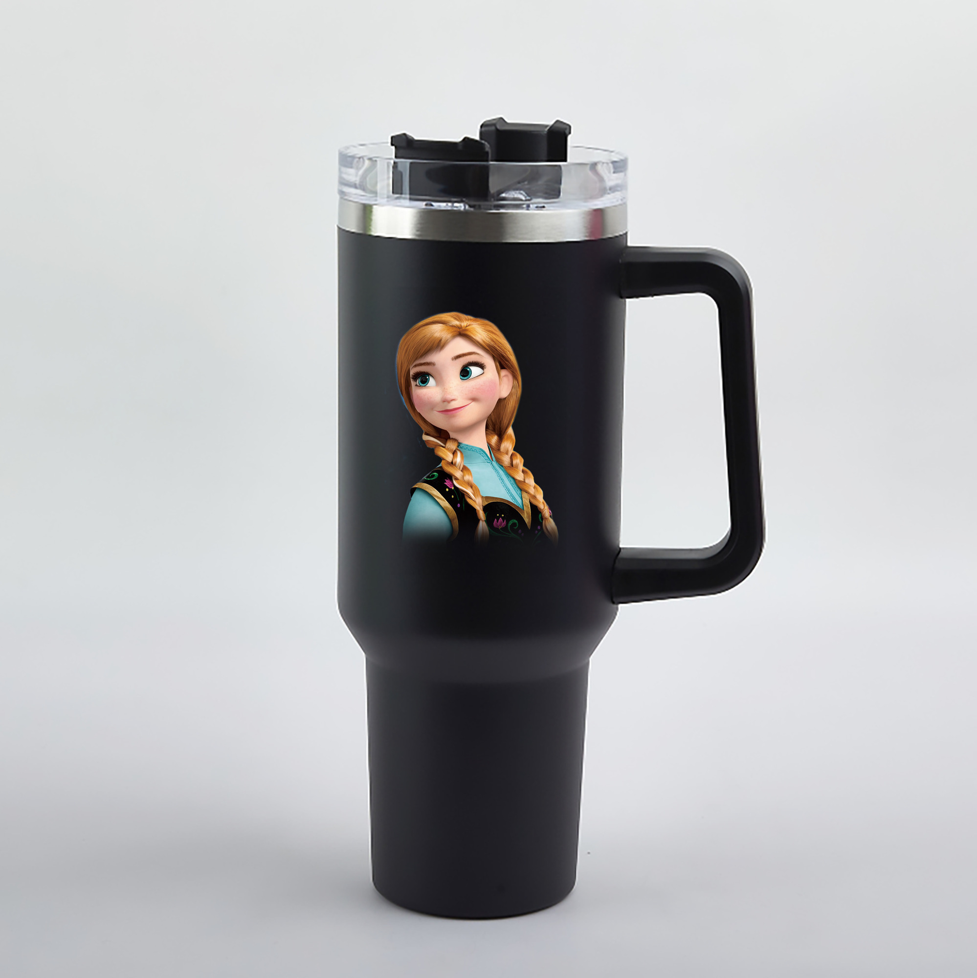 （画像用） アナと雪の女王 アンナ エルサ Frozen Anna Elsa 1200mL車用タンブラー（カラープリント）