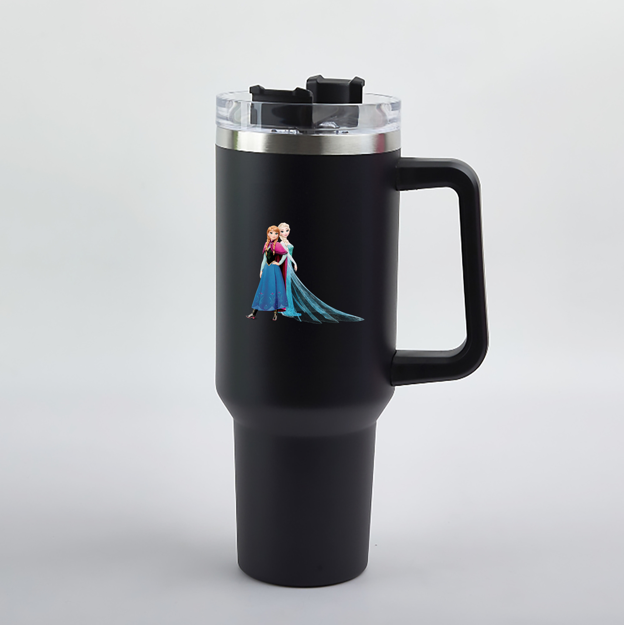 （画像用） アナと雪の女王 アンナ エルサ Frozen Anna Elsa 1200mL車用タンブラー（カラープリント）