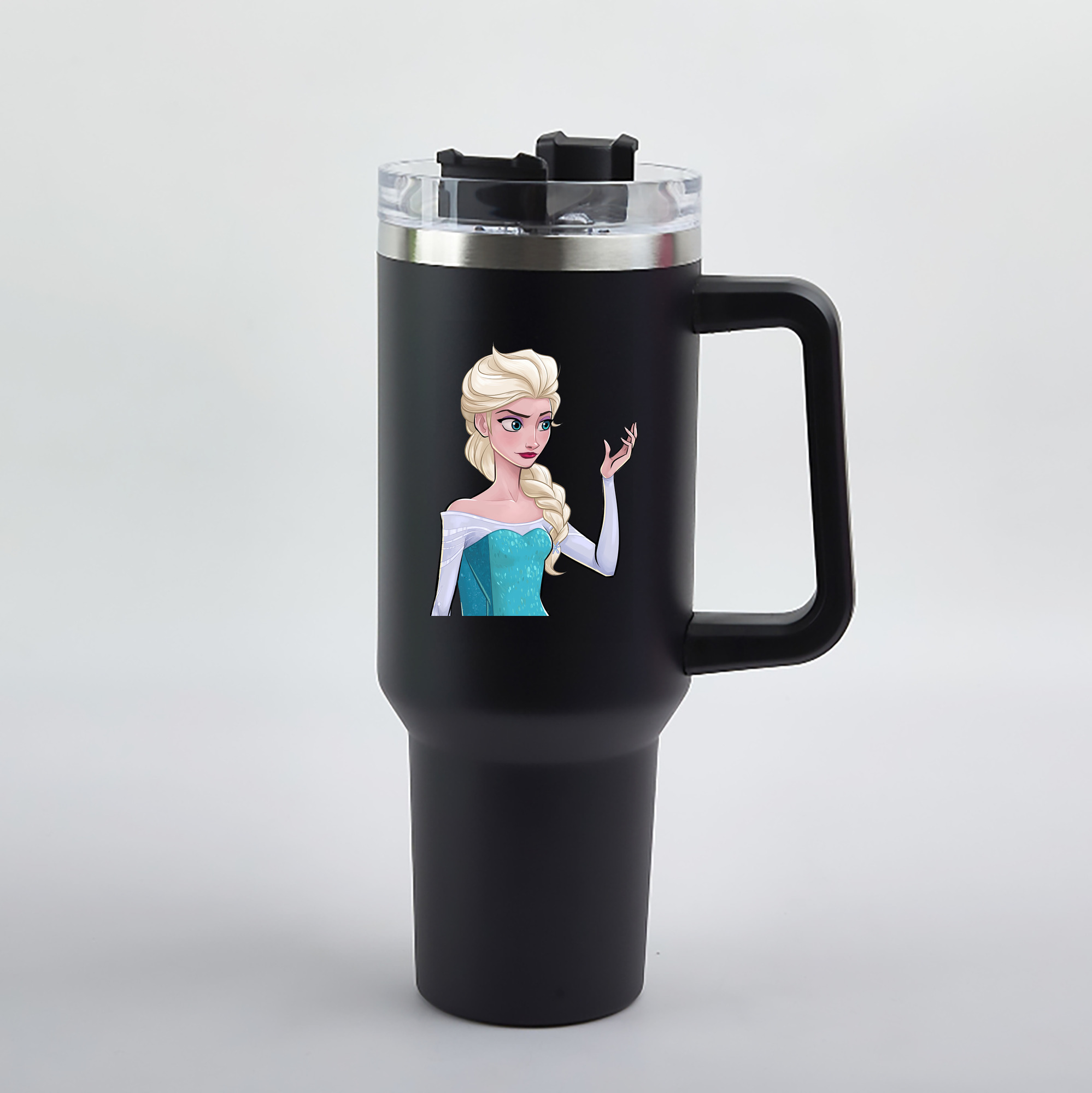 （画像用） アナと雪の女王 アンナ エルサ Frozen Anna Elsa 1200mL車用タンブラー（カラープリント）