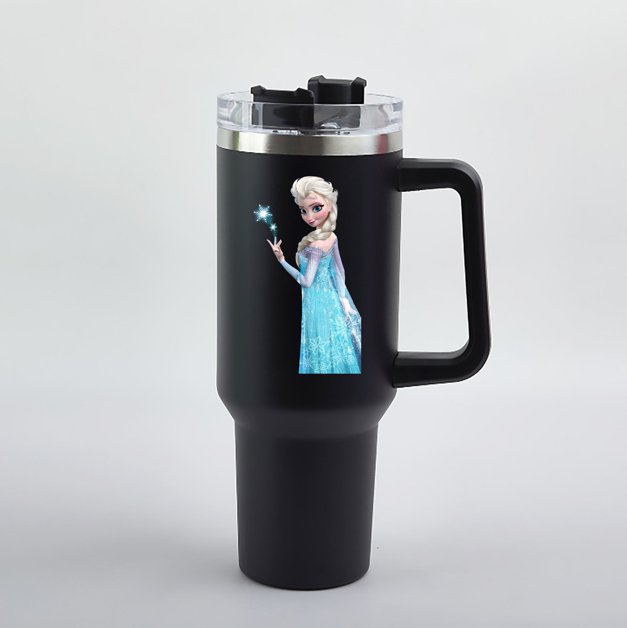 （画像用） アナと雪の女王 アンナ エルサ Frozen Anna Elsa 1200mL車用タンブラー（カラープリント）