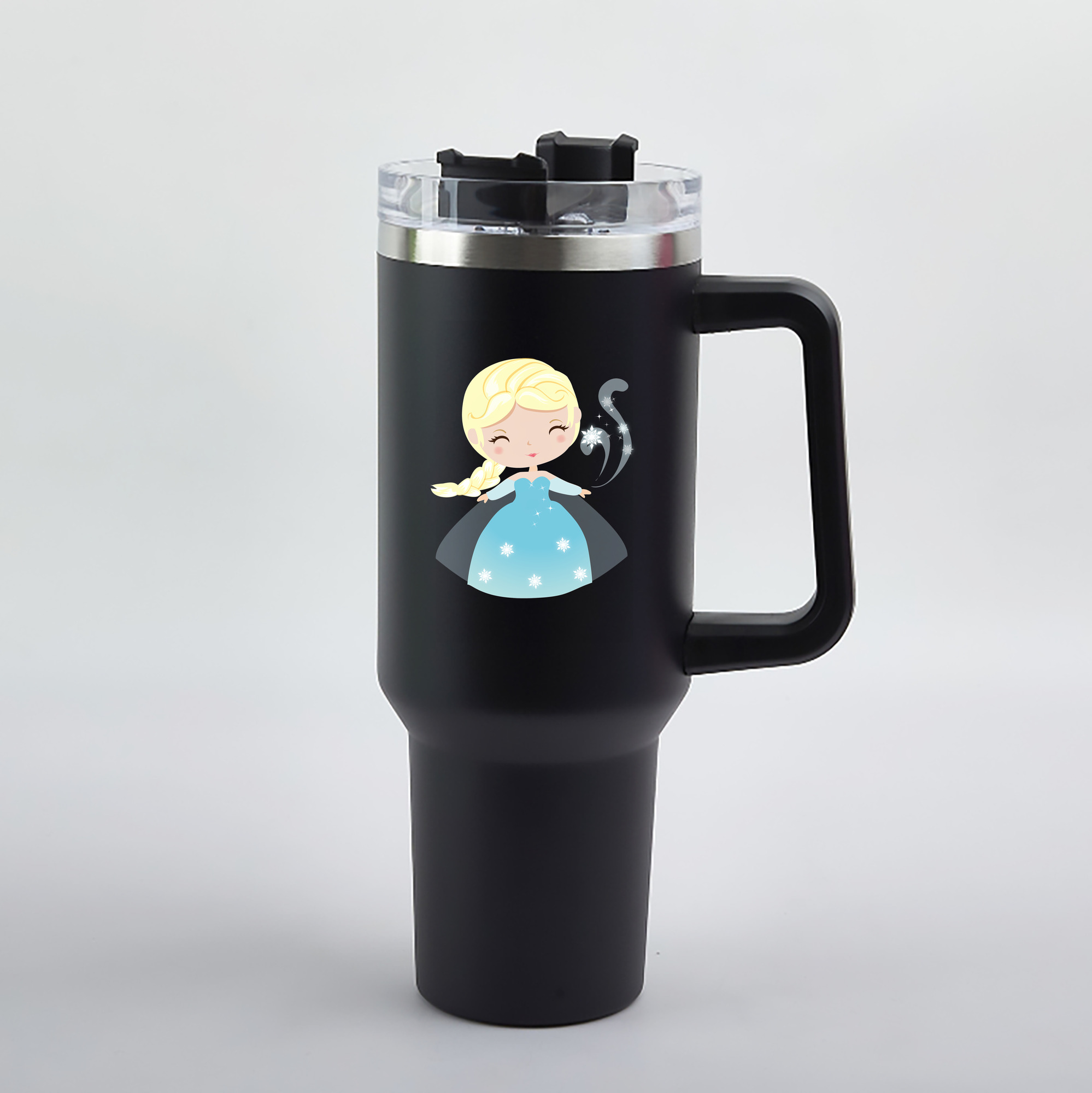 （画像用） アナと雪の女王 アンナ エルサ Frozen Anna Elsa 1200mL車用タンブラー（カラープリント）