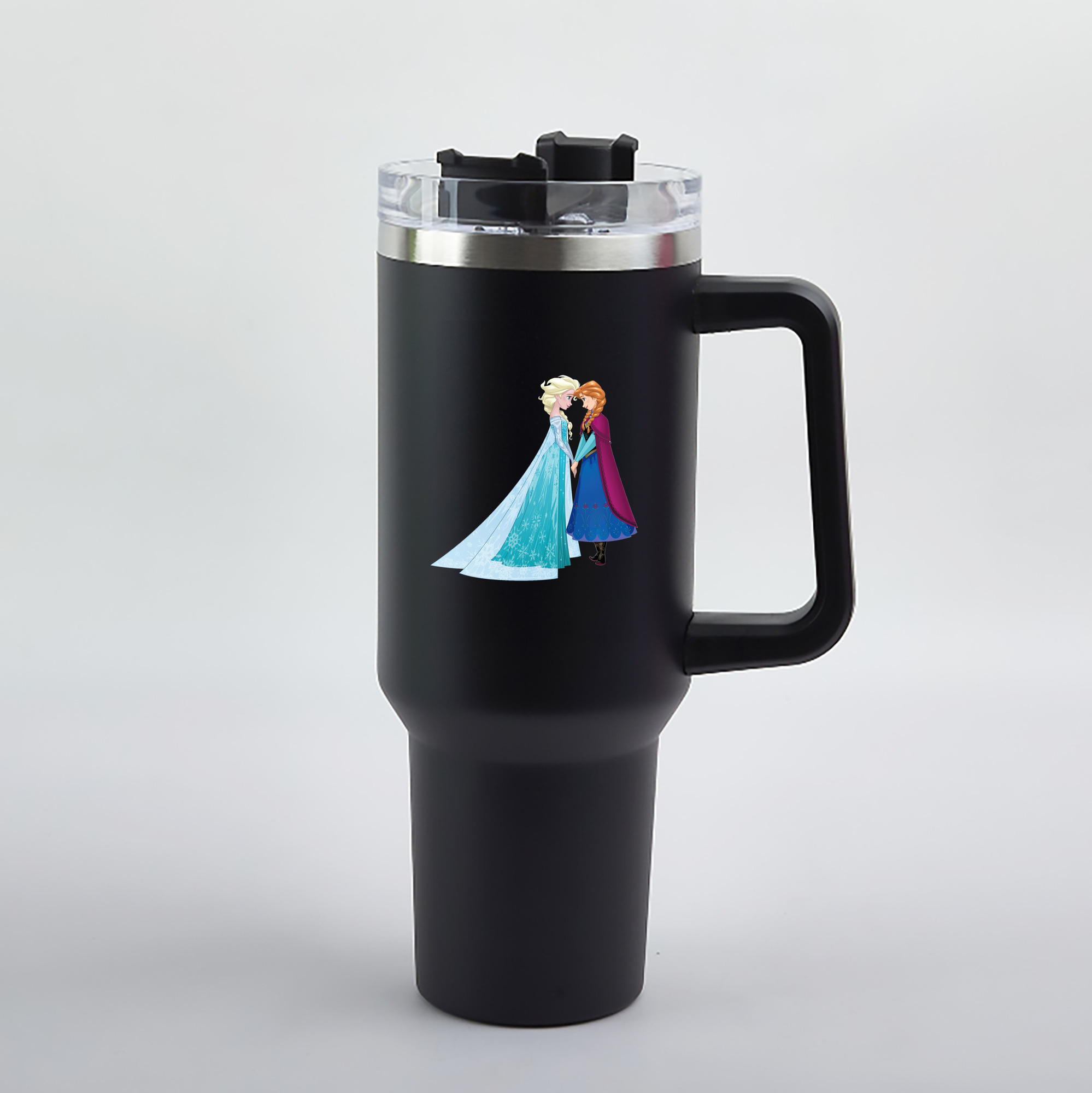 （画像用） アナと雪の女王 アンナ エルサ Frozen Anna Elsa 1200mL車用タンブラー（カラープリント）