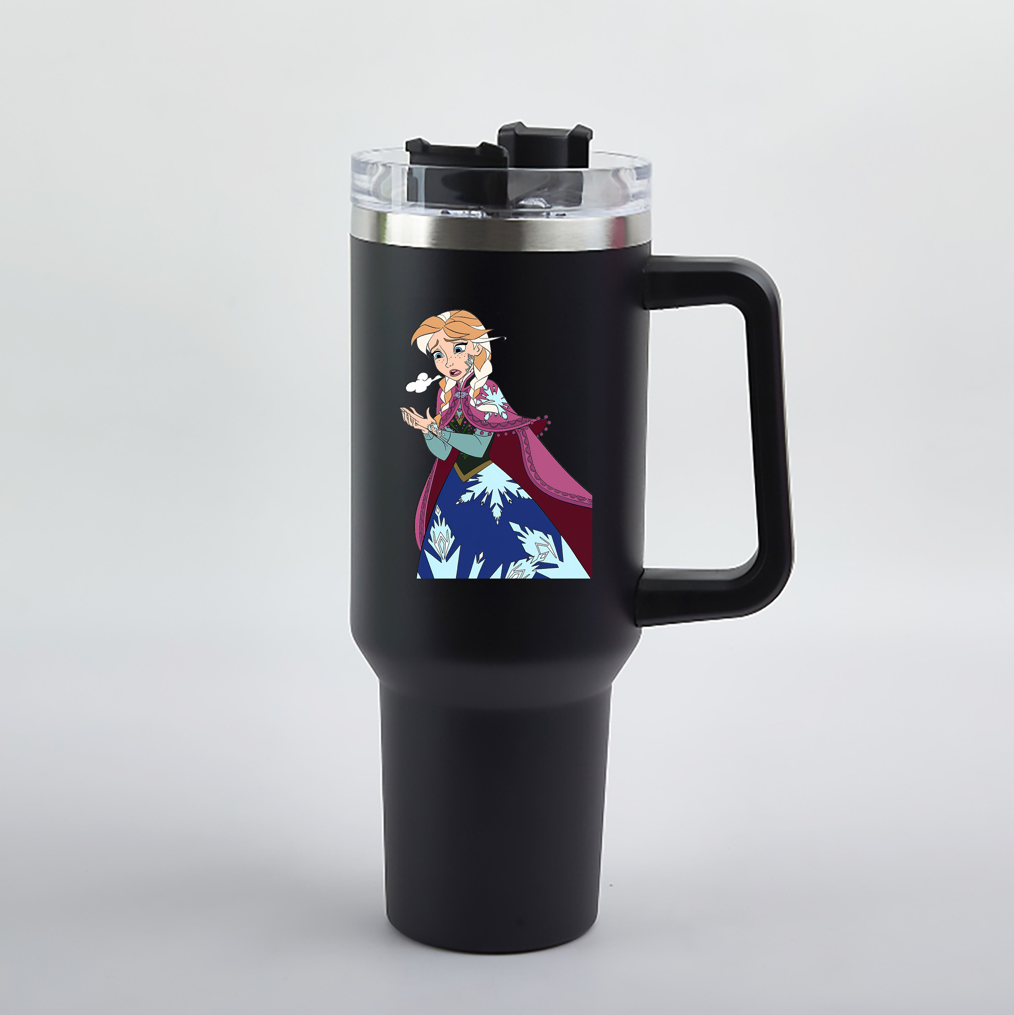 （画像用） アナと雪の女王 アンナ エルサ Frozen Anna Elsa 1200mL車用タンブラー（カラープリント）