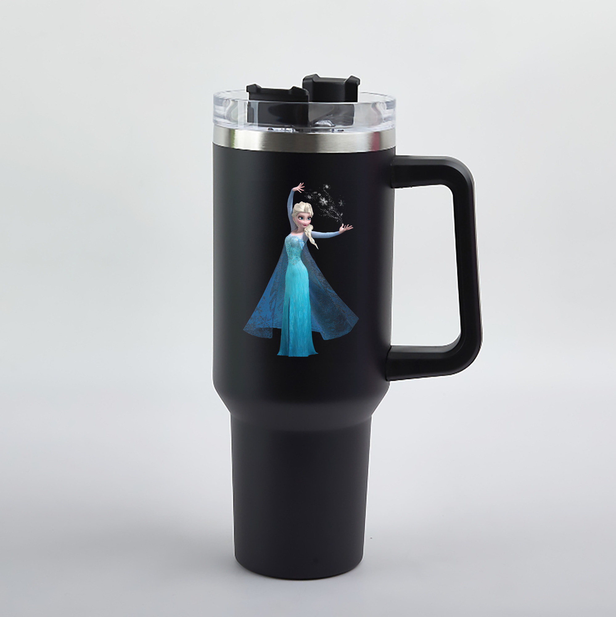 （画像用） アナと雪の女王 アンナ エルサ Frozen Anna Elsa 1200mL車用タンブラー（カラープリント）