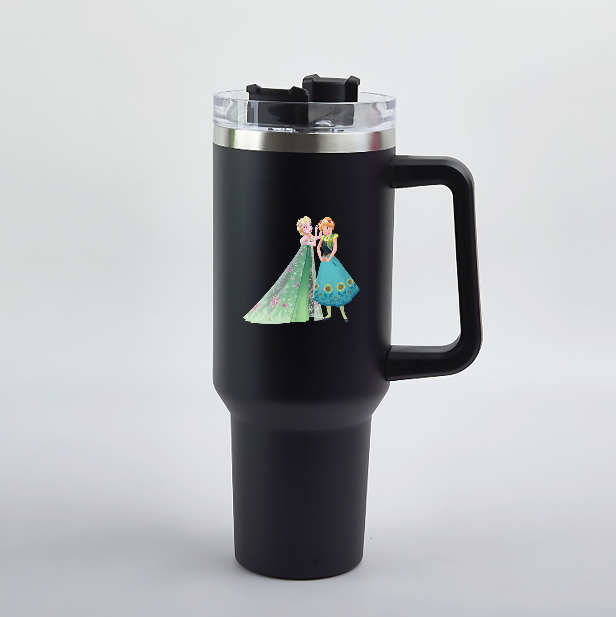 （画像用） アナと雪の女王 アンナ エルサ Frozen Anna Elsa 1200mL車用タンブラー（カラープリント）