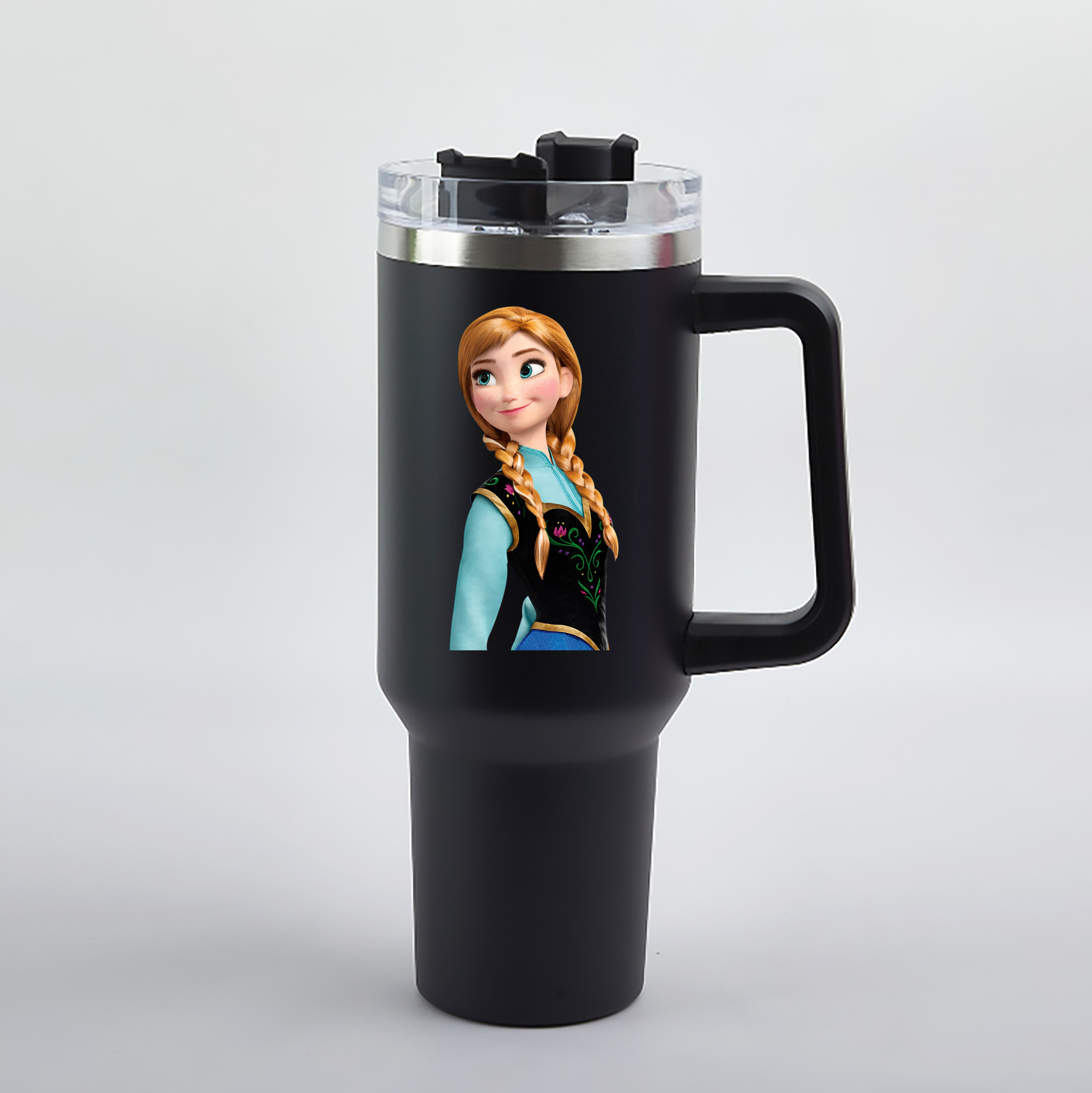 （画像用） アナと雪の女王 アンナ エルサ Frozen Anna Elsa 1200mL車用タンブラー（カラープリント）