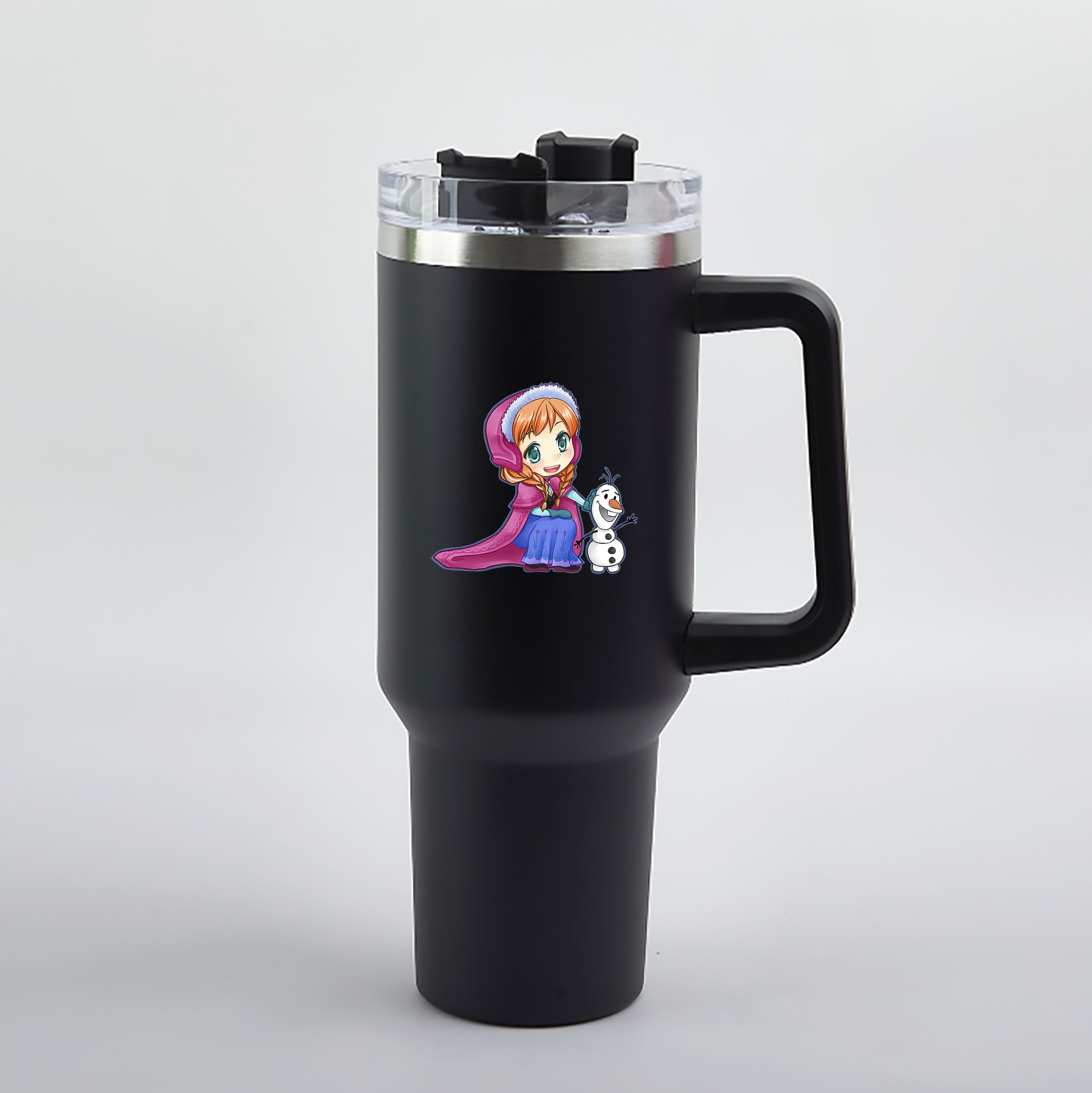 （画像用） アナと雪の女王 アンナ エルサ Frozen Anna Elsa 1200mL車用タンブラー（カラープリント）